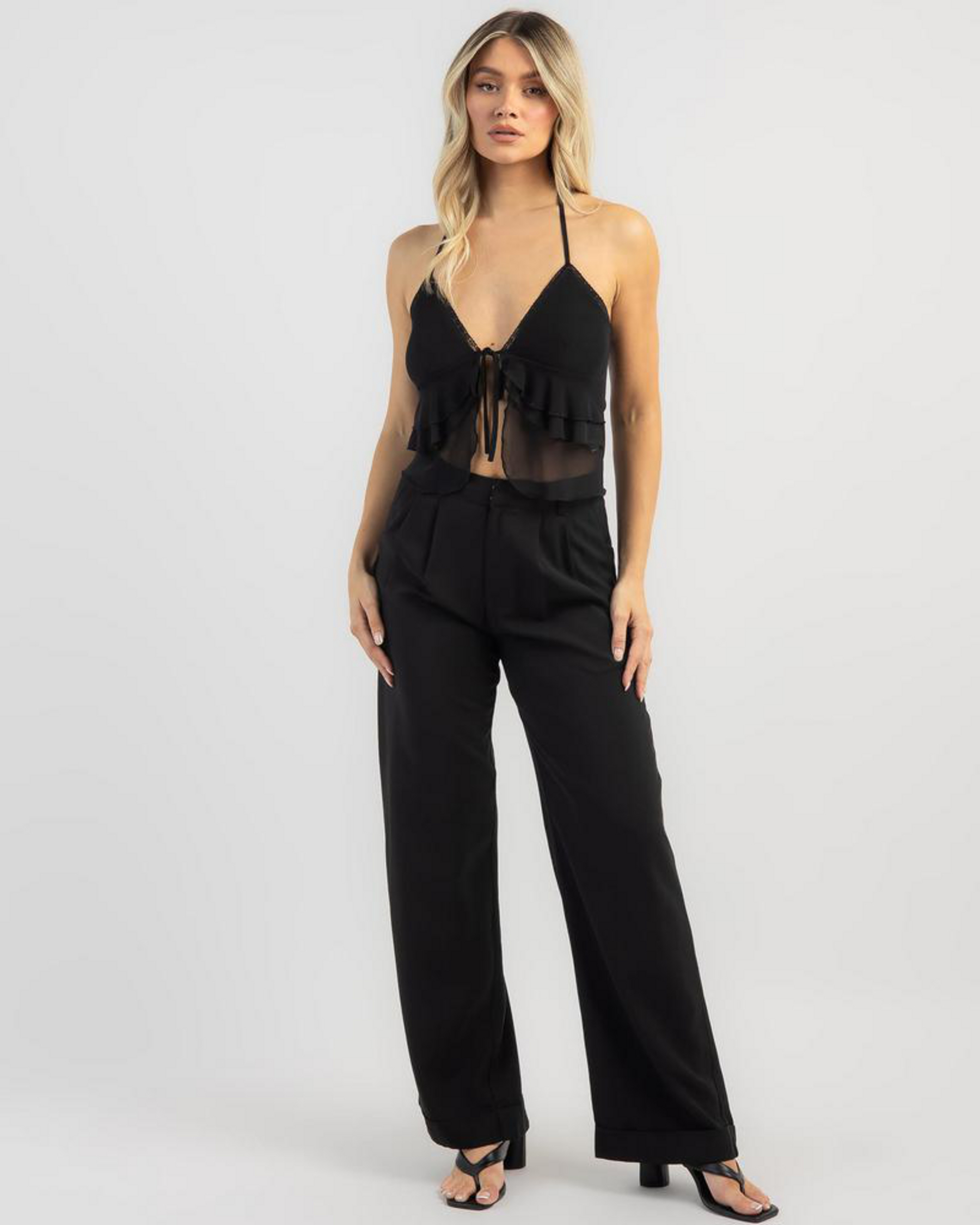 Gabriella Lace Halter Top