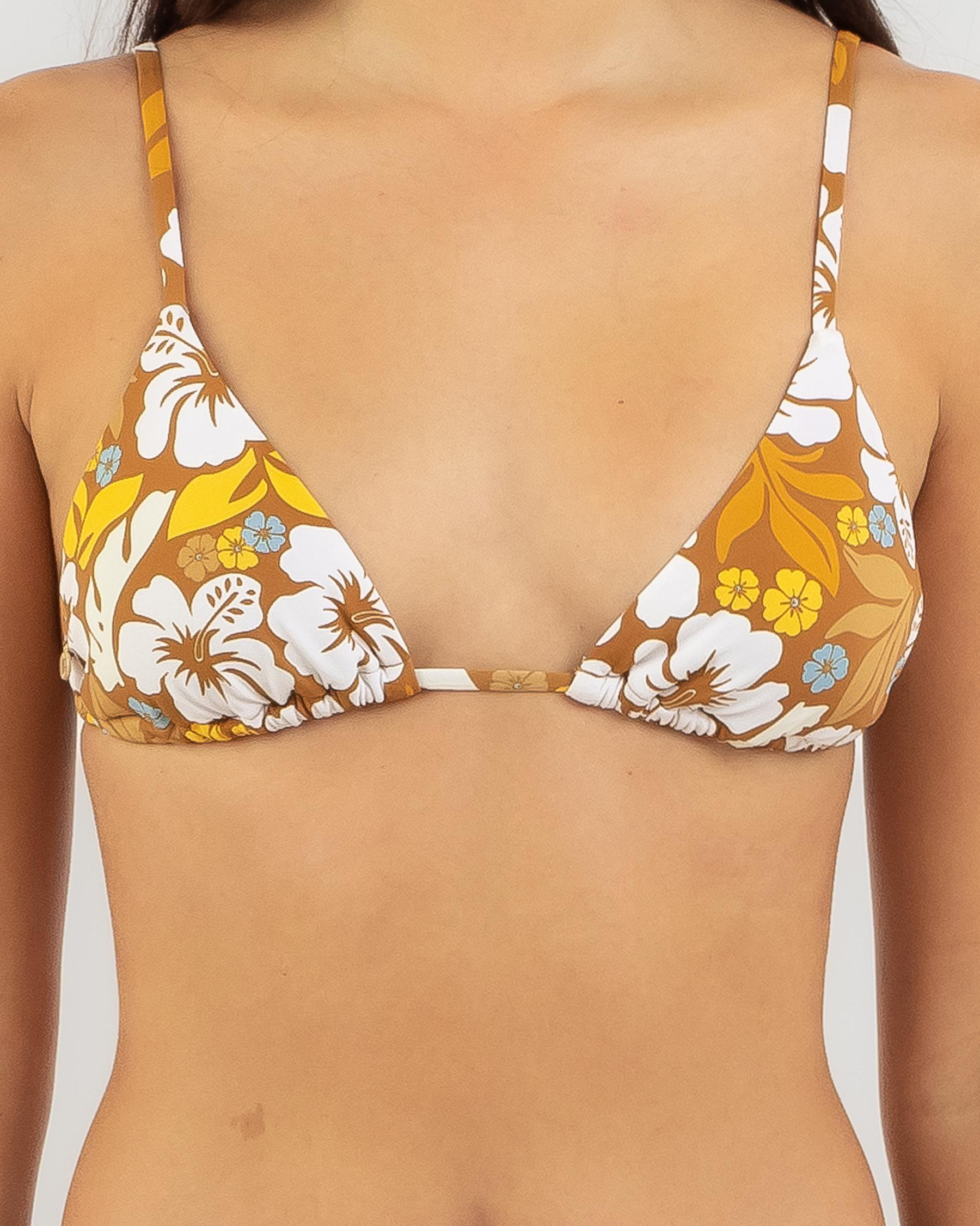 Pacific Floral Sliding Triangle Bikini Top