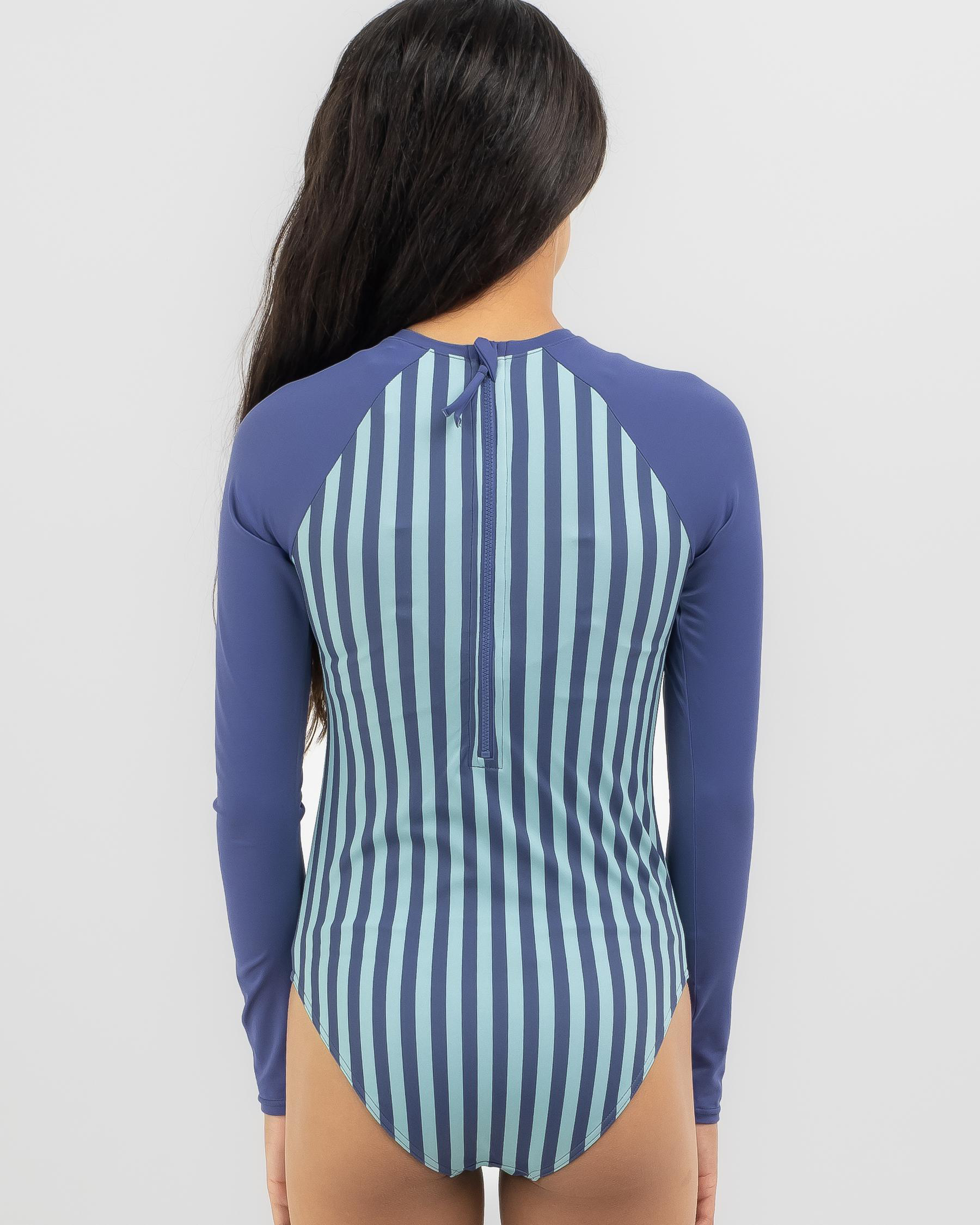 Serenity Stripe Long Sleeve Surfsuit