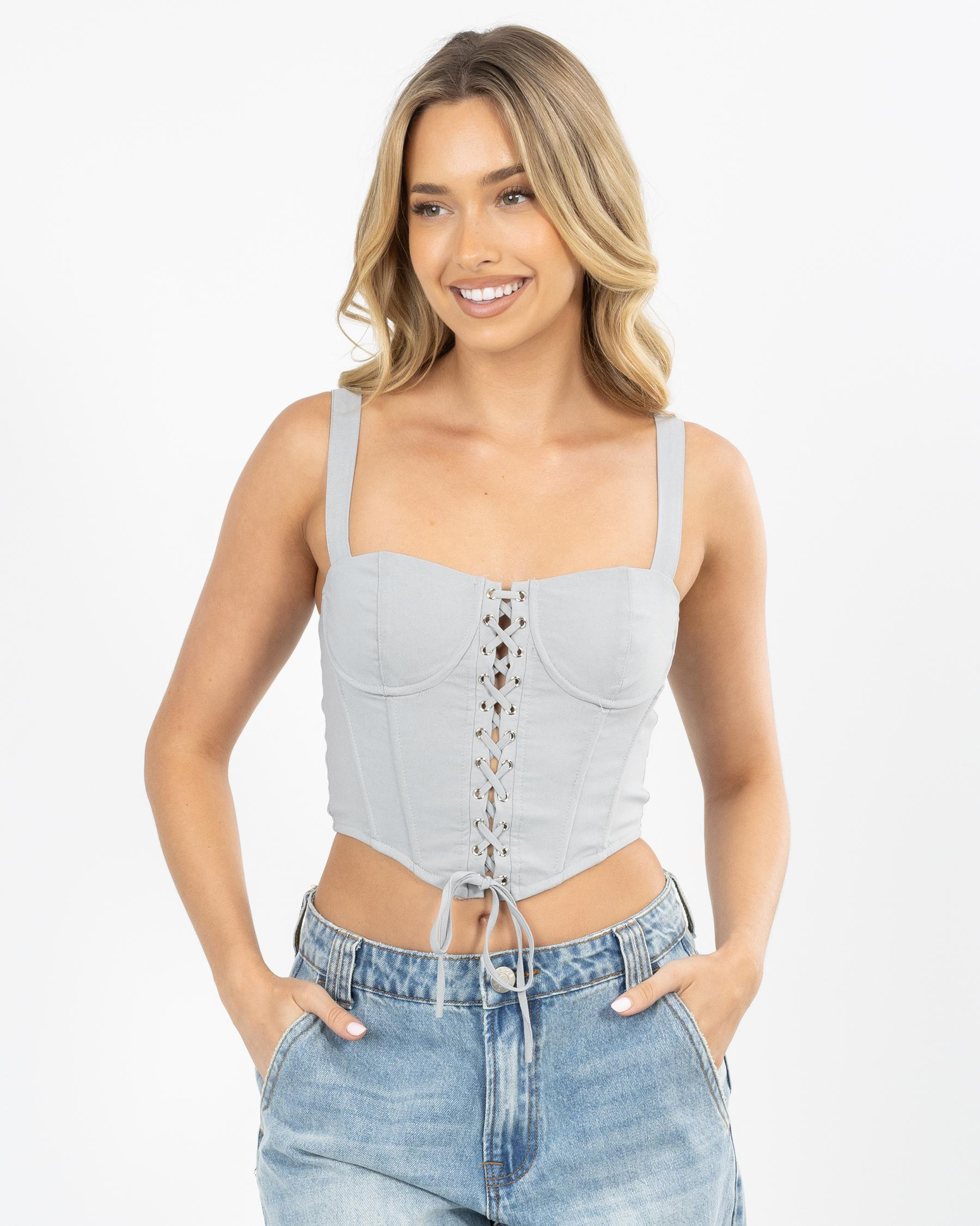 Dolly Lace Up Top