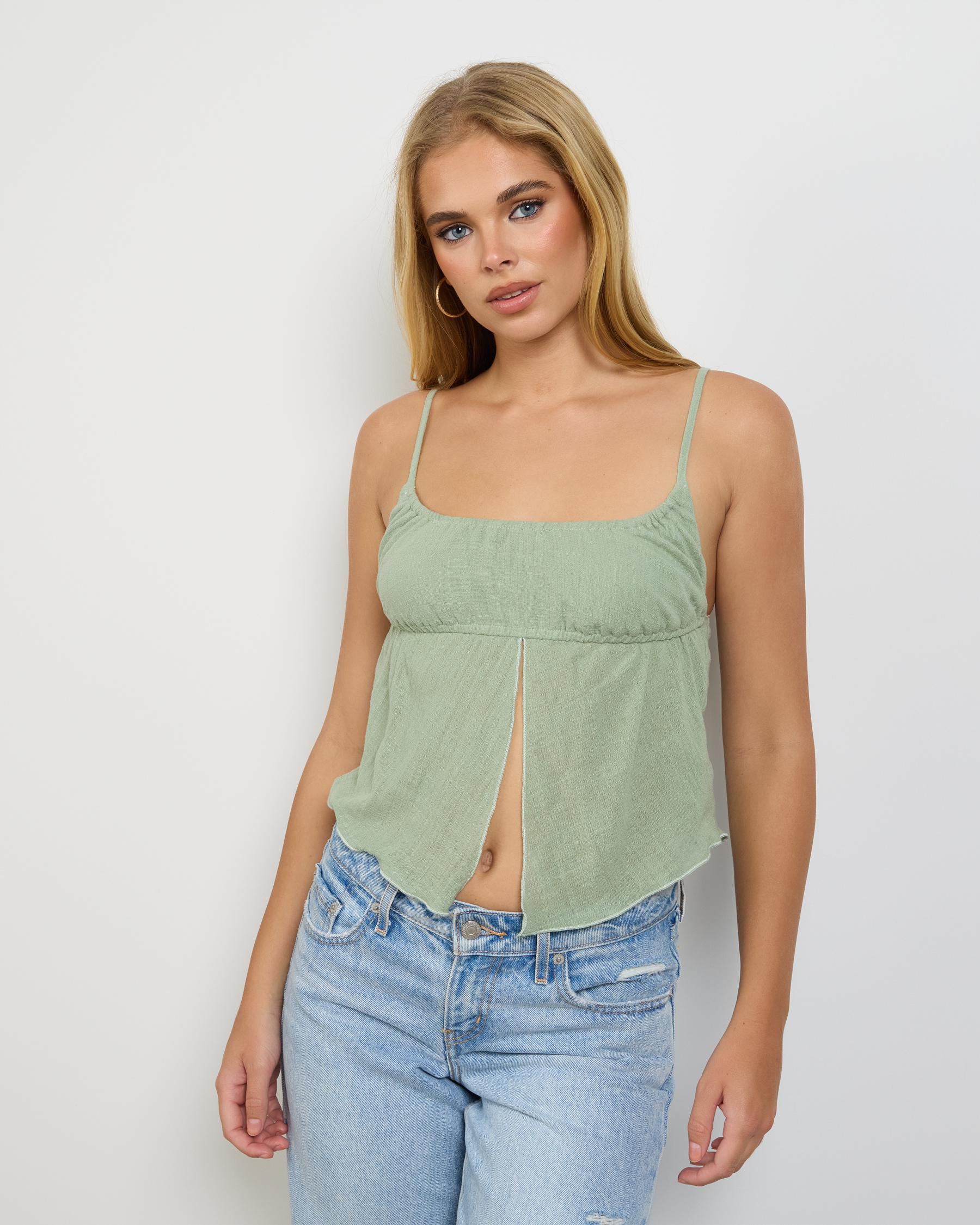 Hillary Split Cami Top