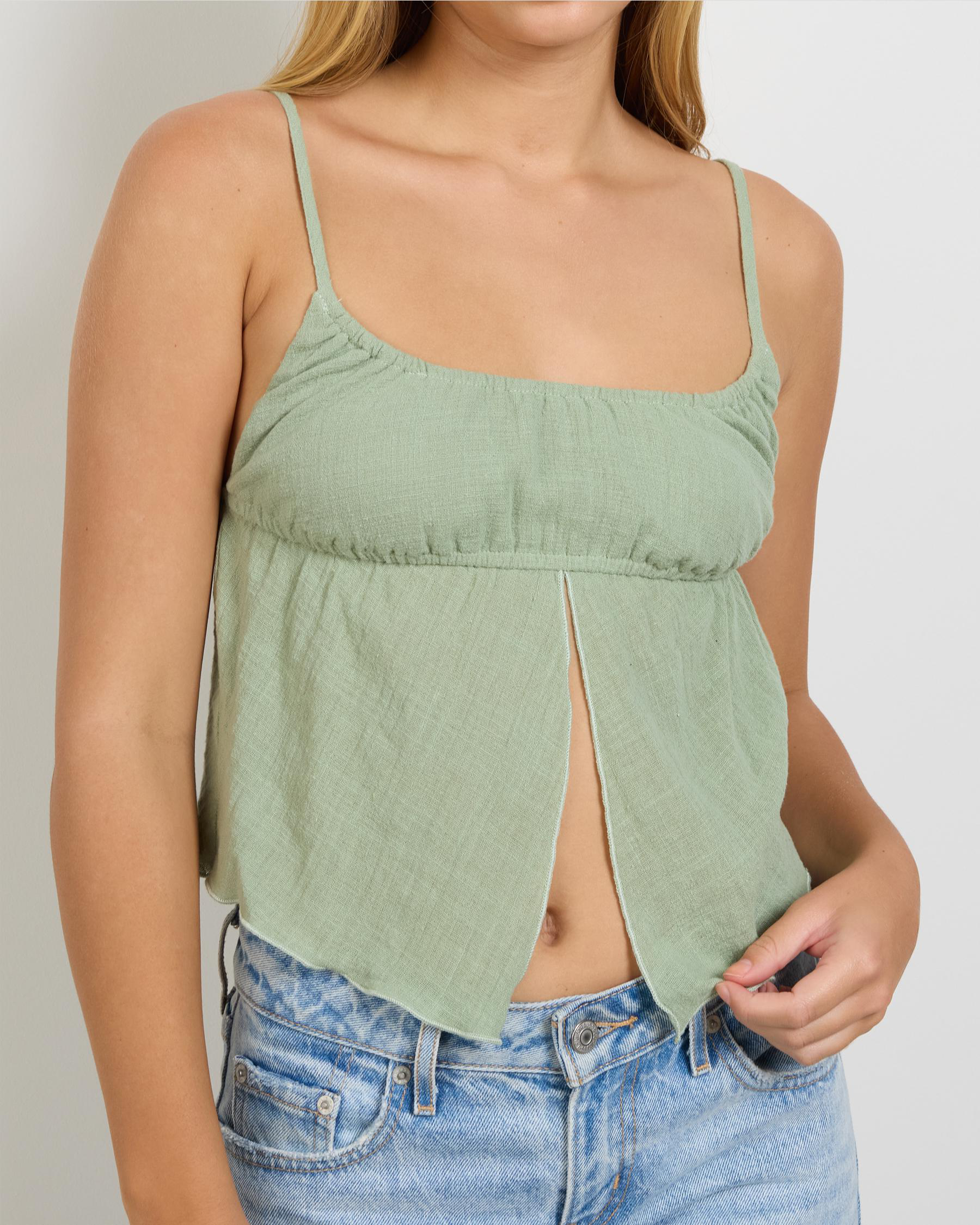 Hillary Split Cami Top