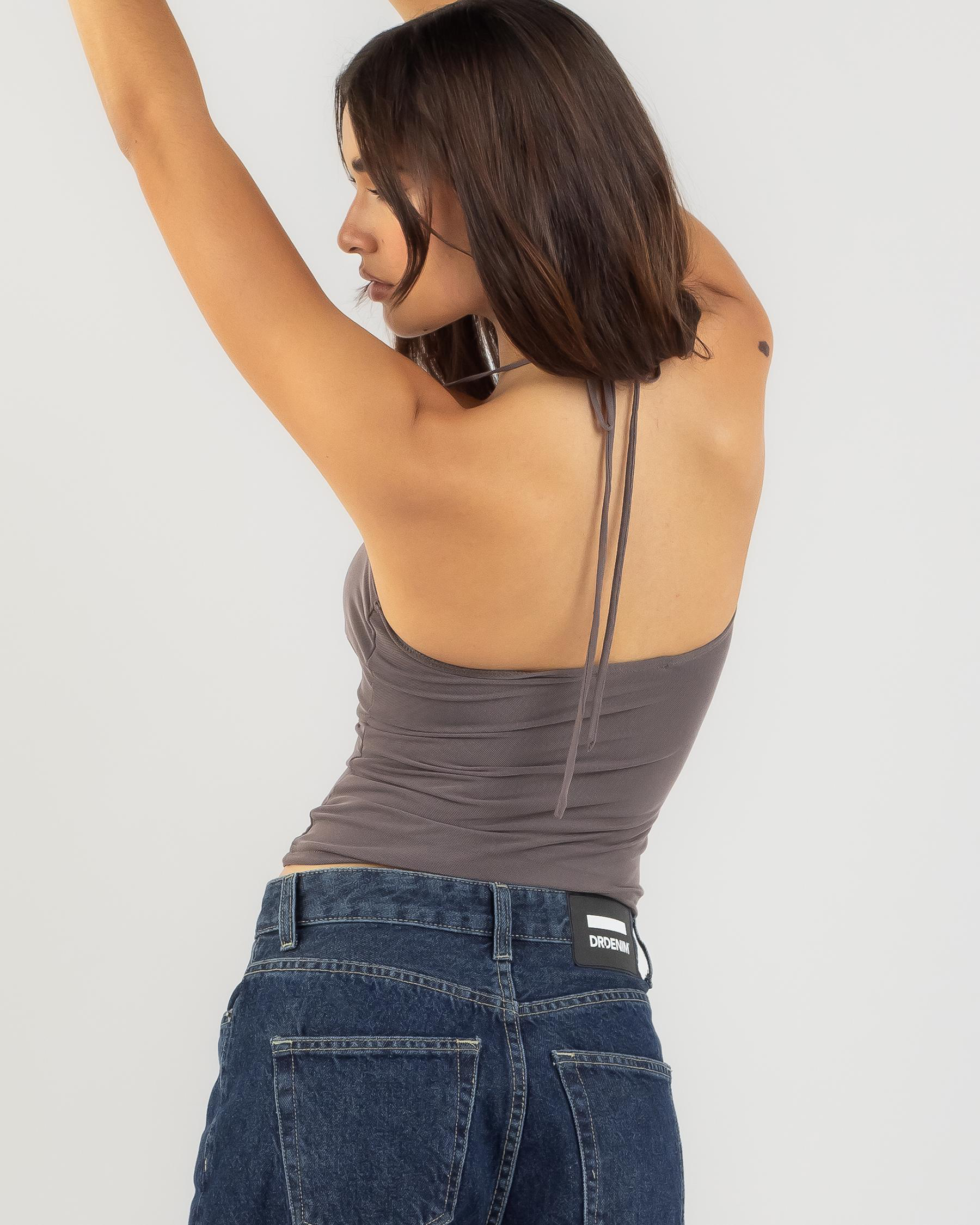 James Mesh Halter Top