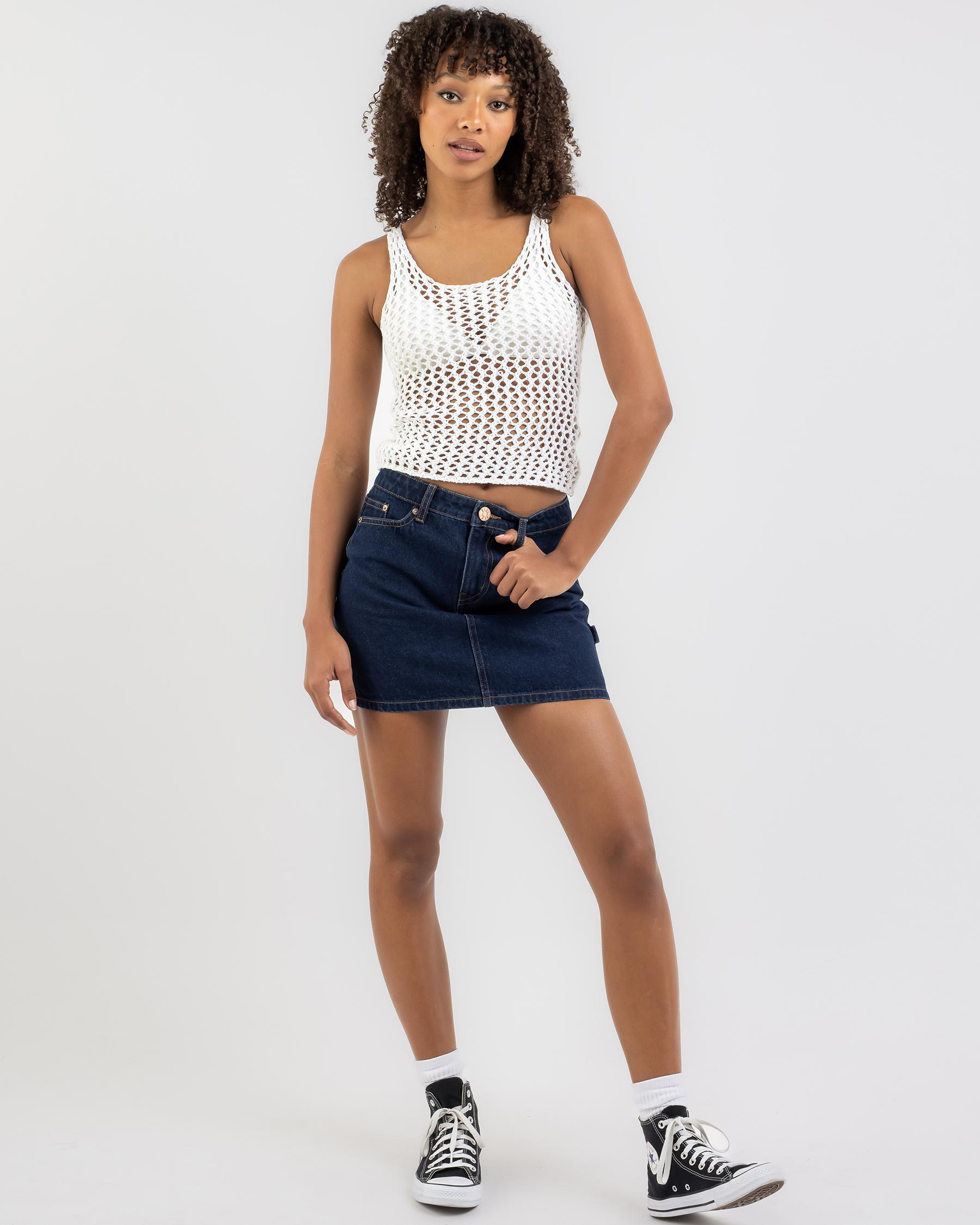 Tasmin Crochet Tank Top