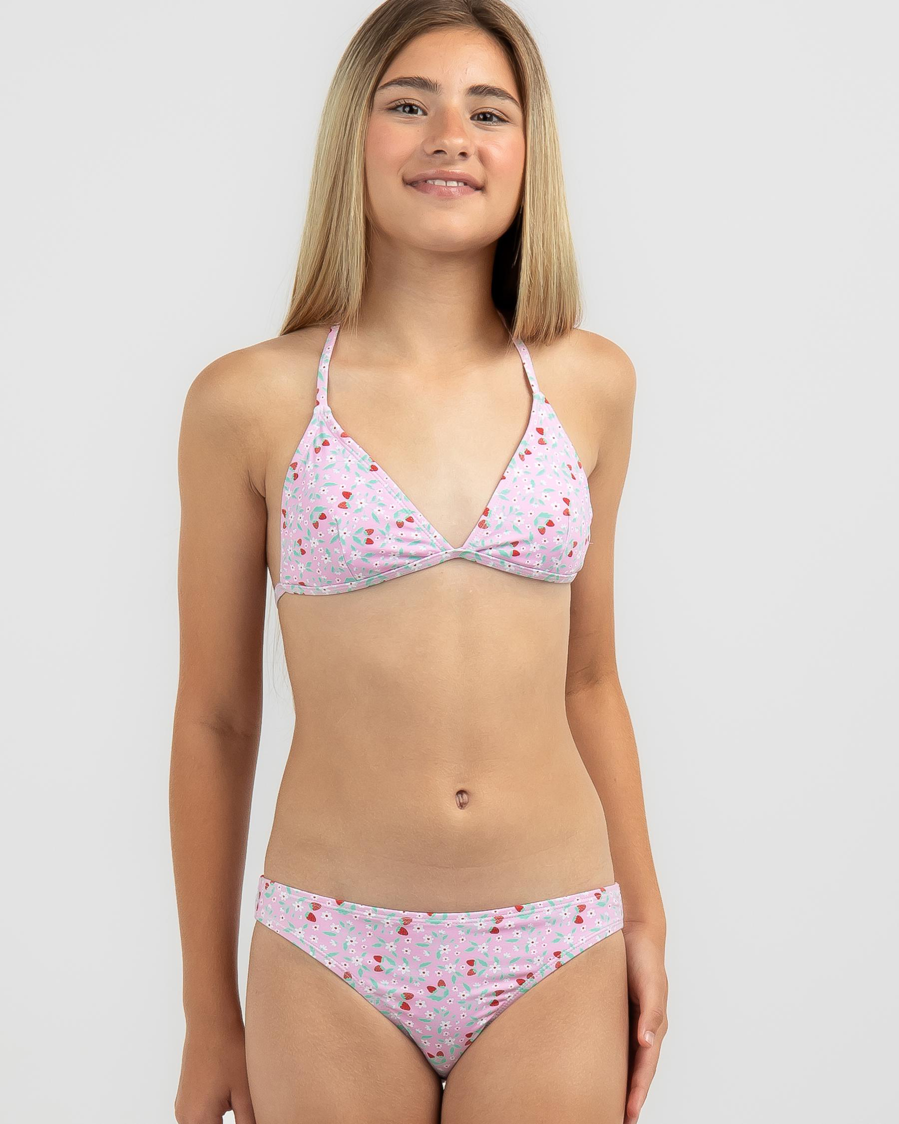 Strawberry Fields Triangle Bikini Set