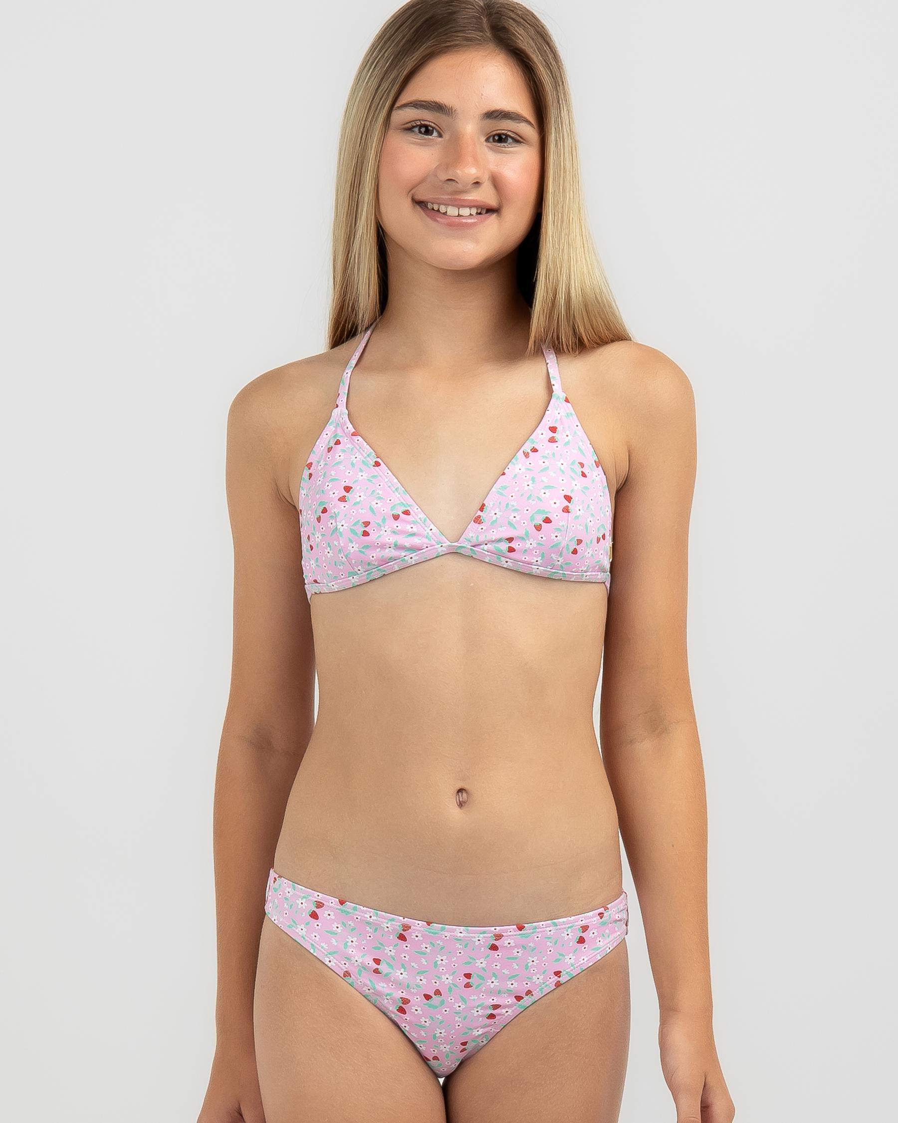 Strawberry Fields Triangle Bikini Set