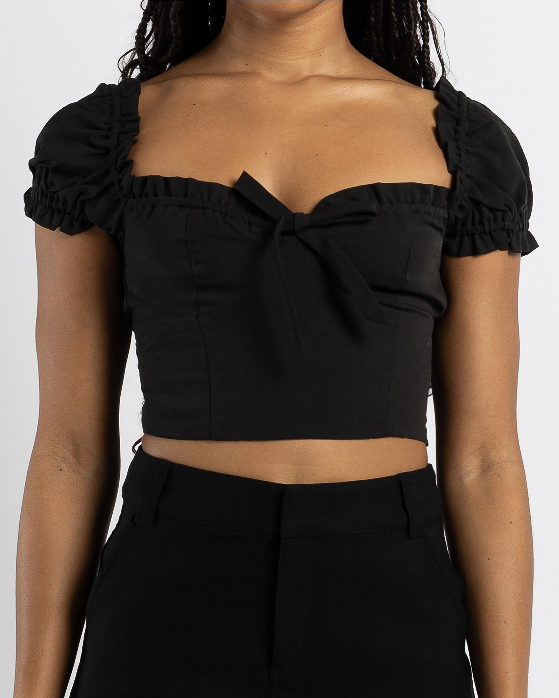 Carla Tie Front Top