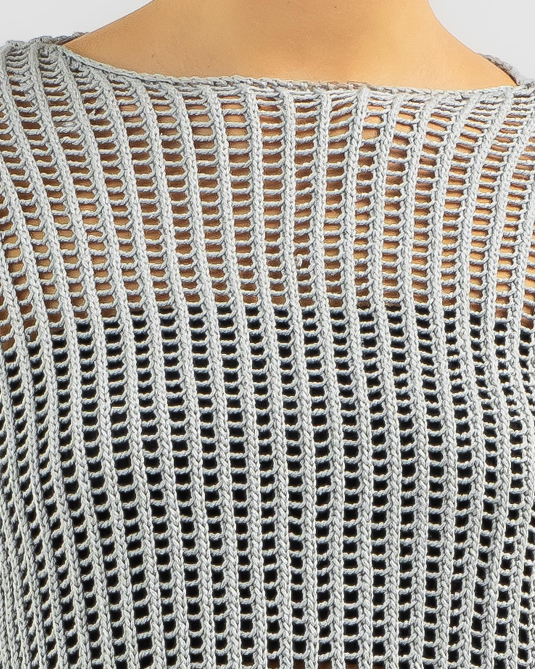 Alexa Crochet Long Sleeve Top