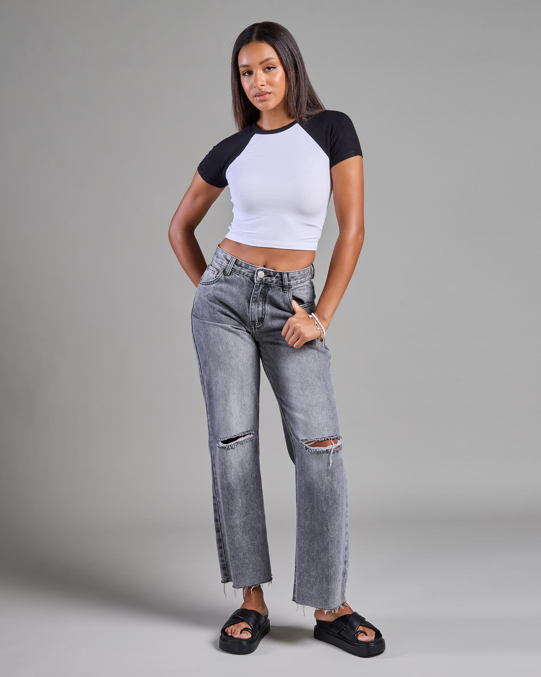 Sandy Raglan Baby Tee