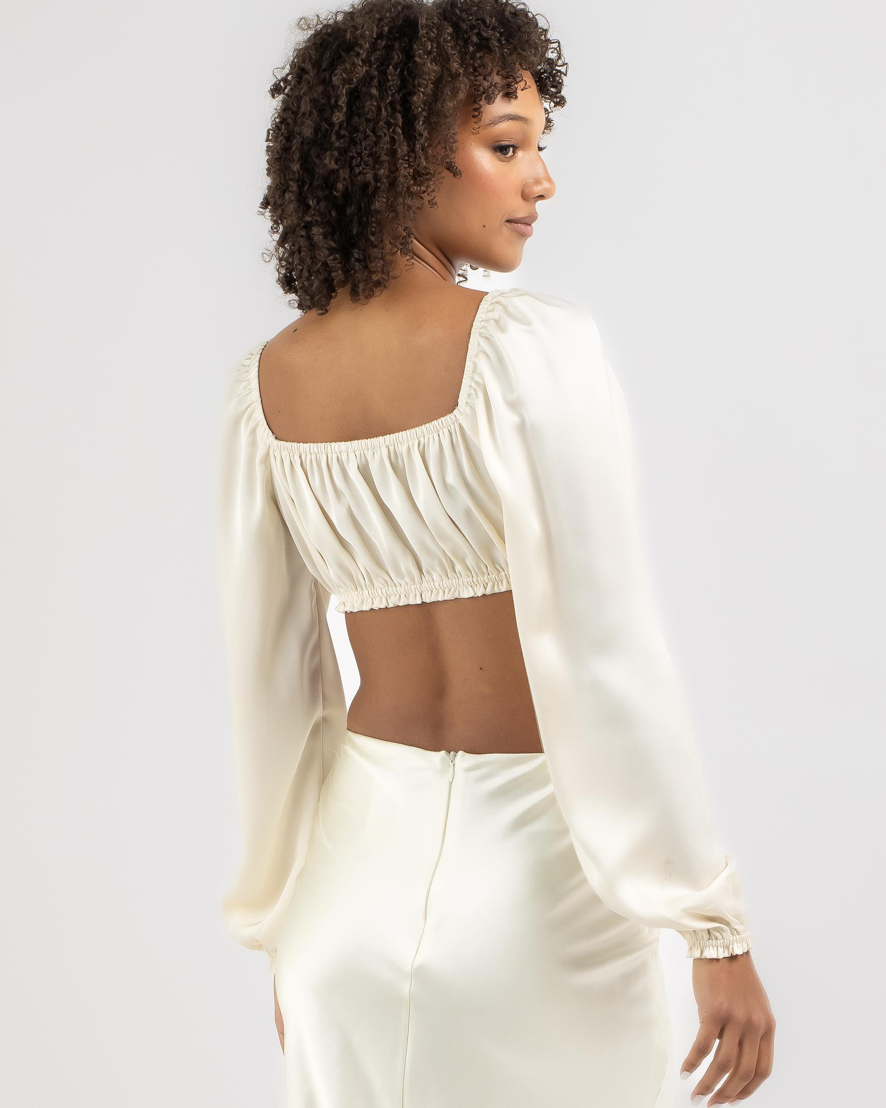 Ollie Satin Tie Up Top