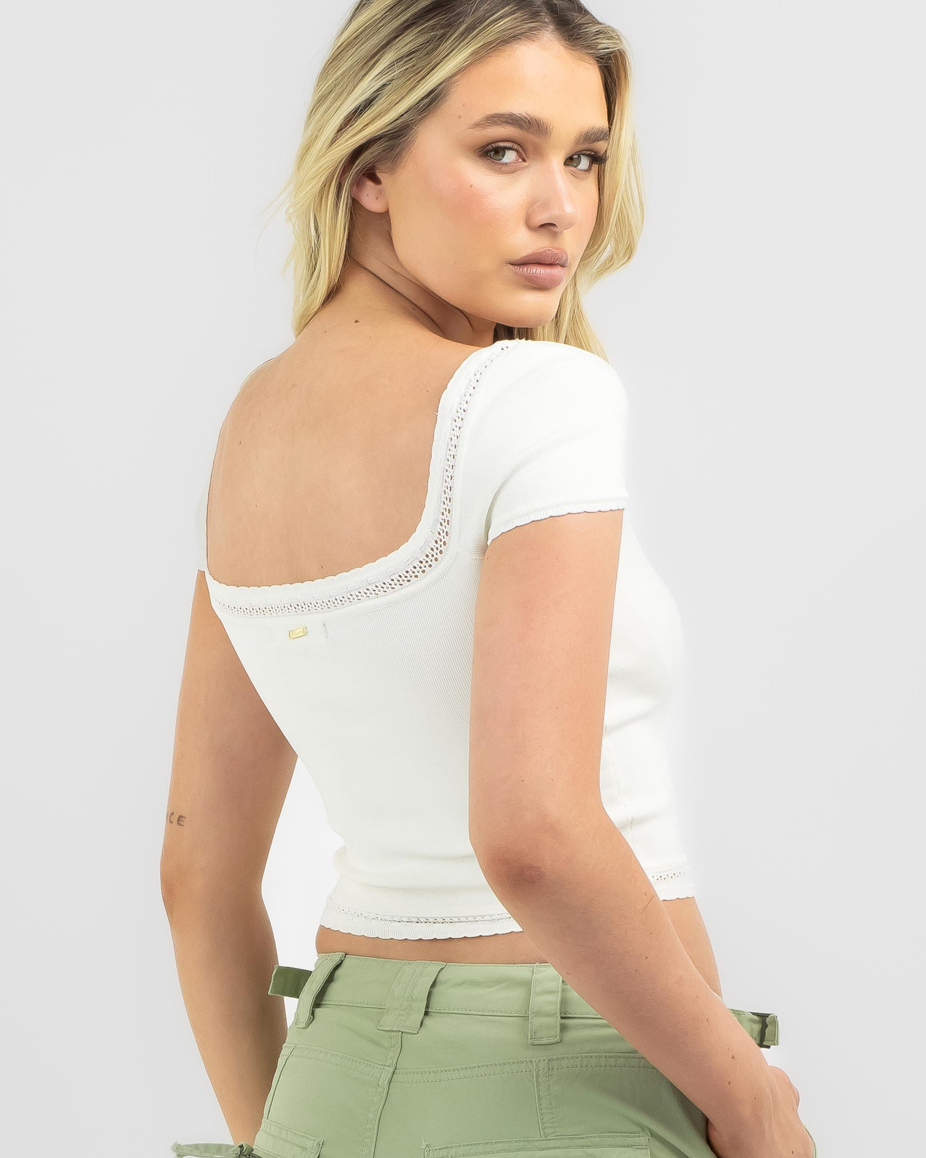 Mia Short Sleeve Knit Top