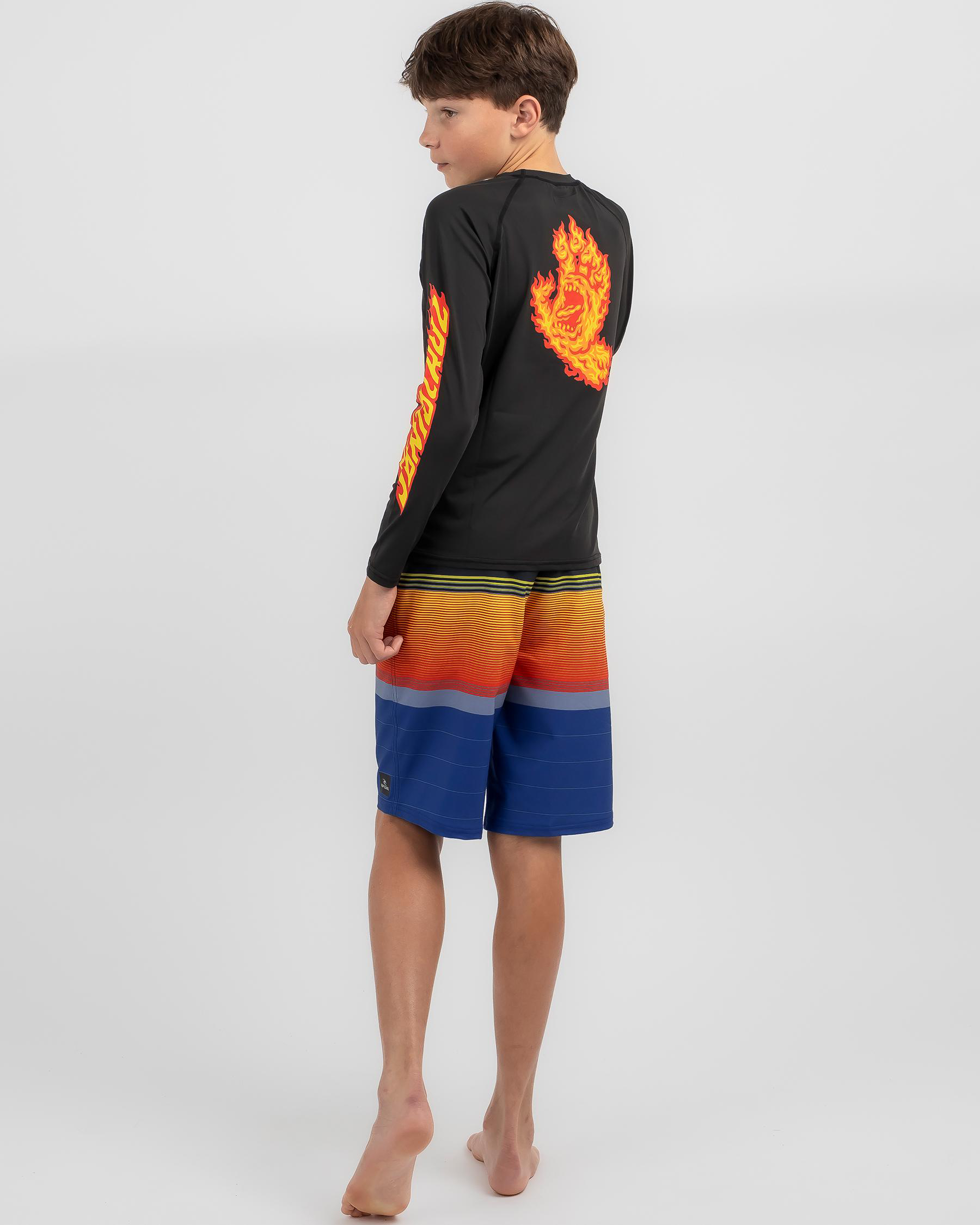 Flame Dot Hand Rash Vest