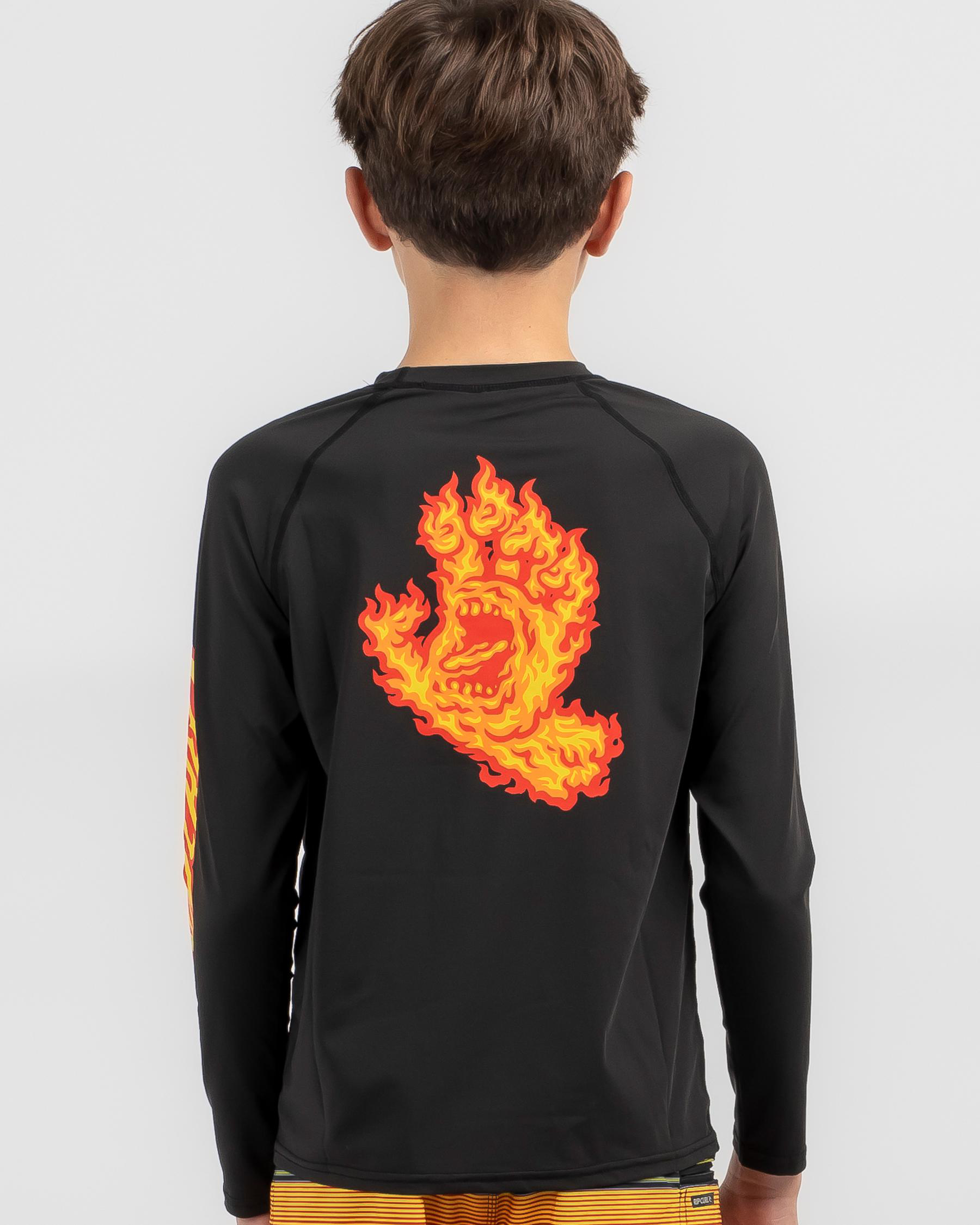 Flame Dot Hand Rash Vest