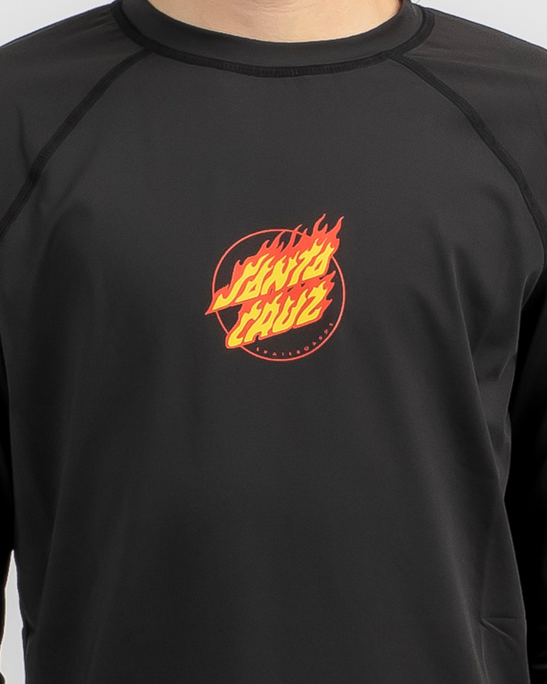 Flame Dot Hand Rash Vest