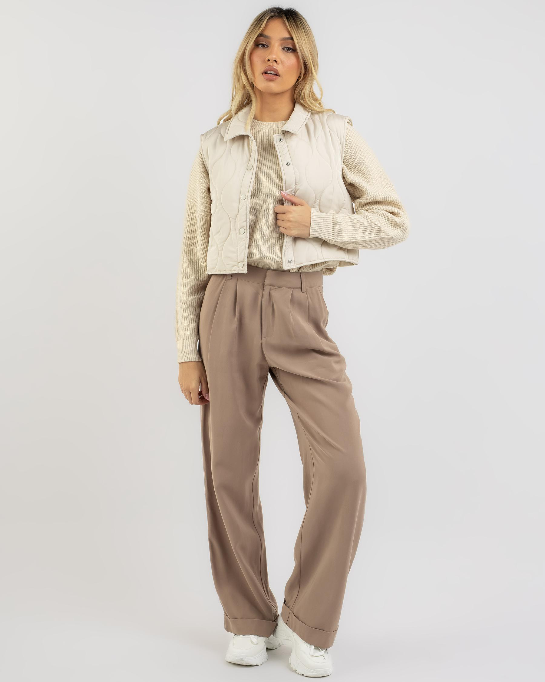 Carole Button Up Puffer Vest