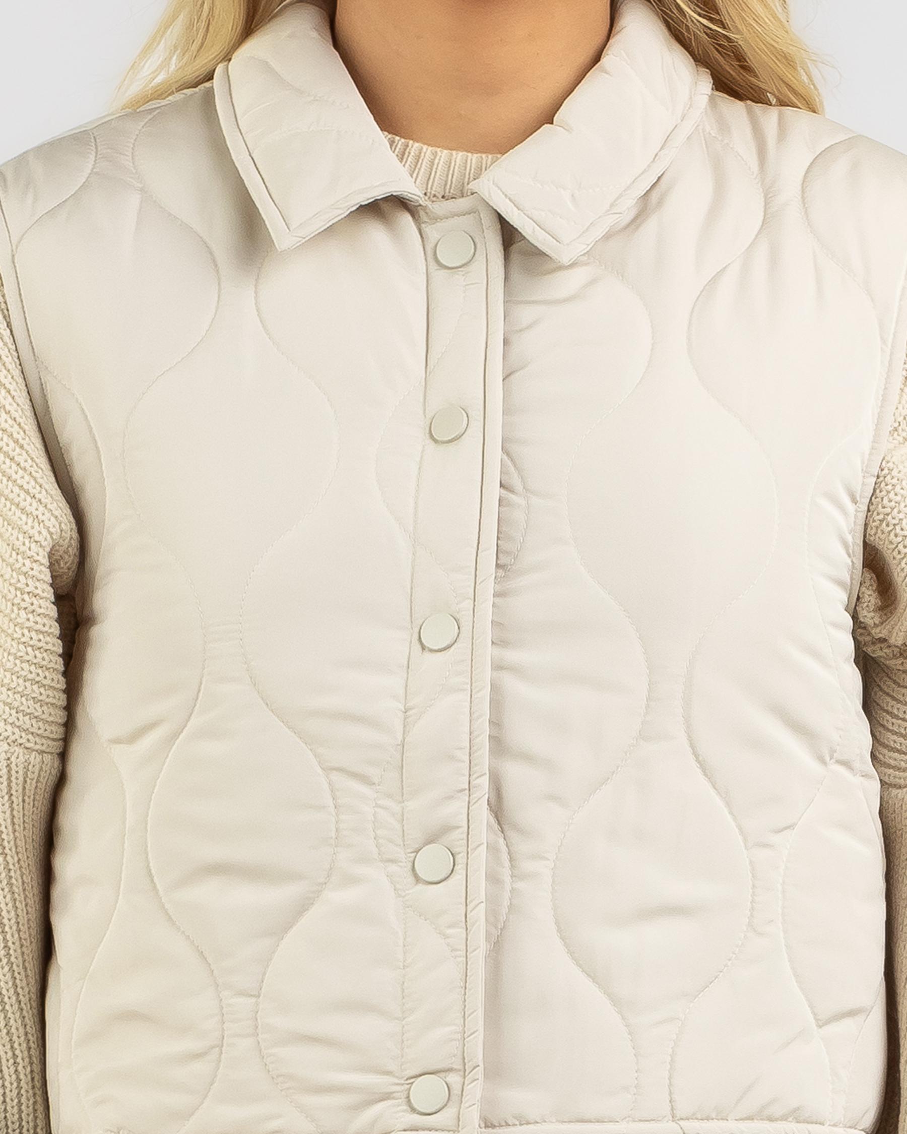 Carole Button Up Puffer Vest