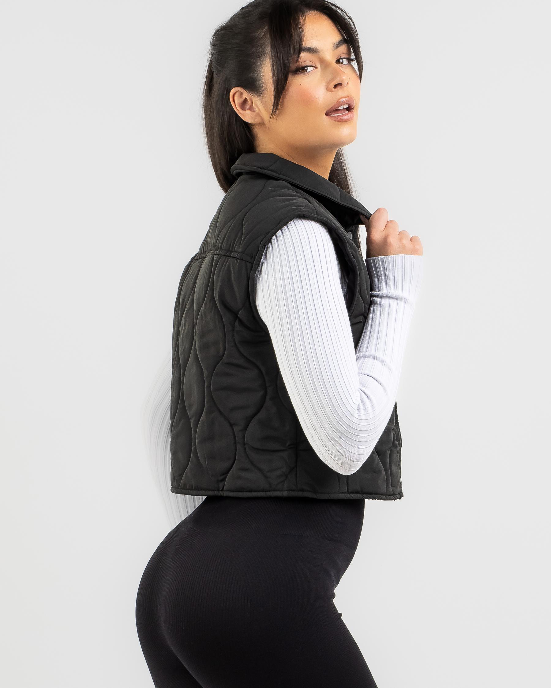 Carole Button Up Puffer Vest