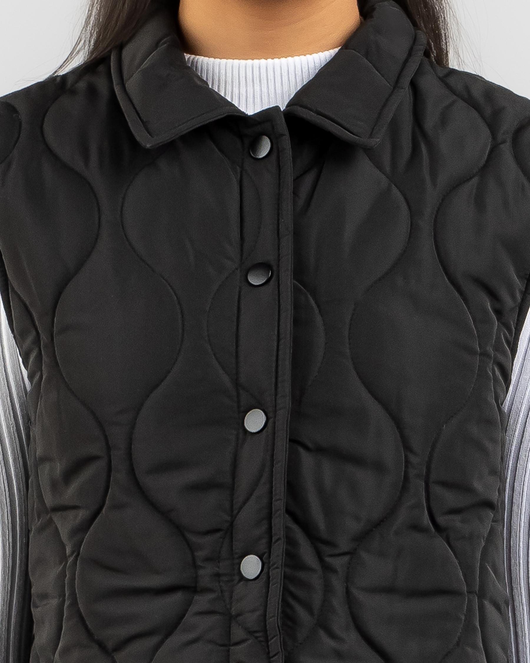 Carole Button Up Puffer Vest