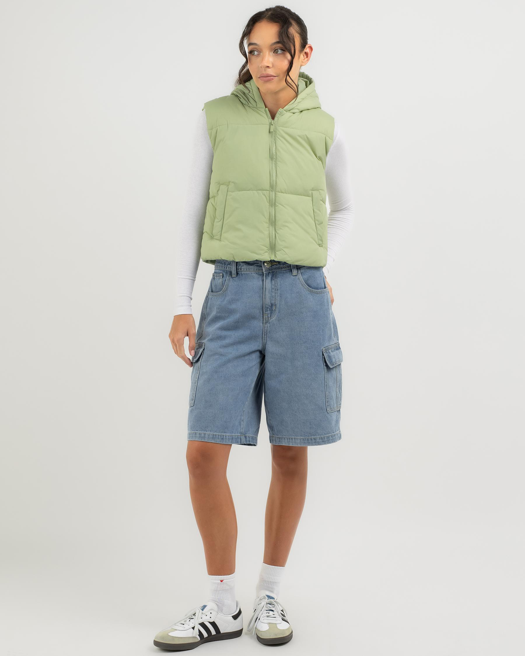 Icy Hooded Puffer Vest