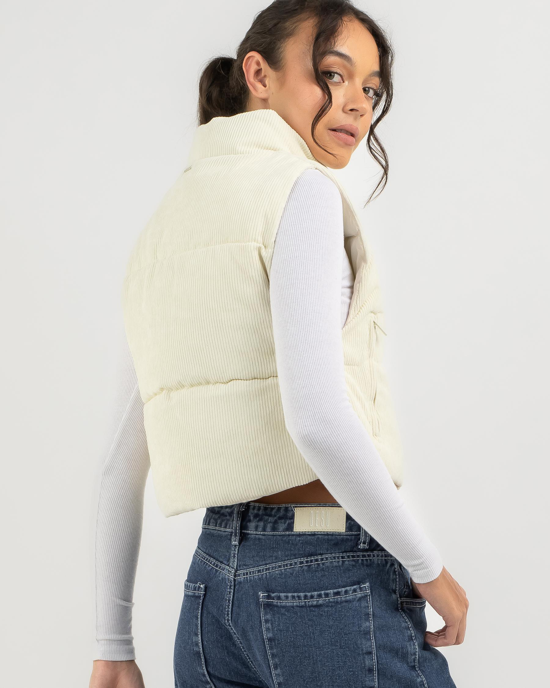 Icy Cord Puffer Vest