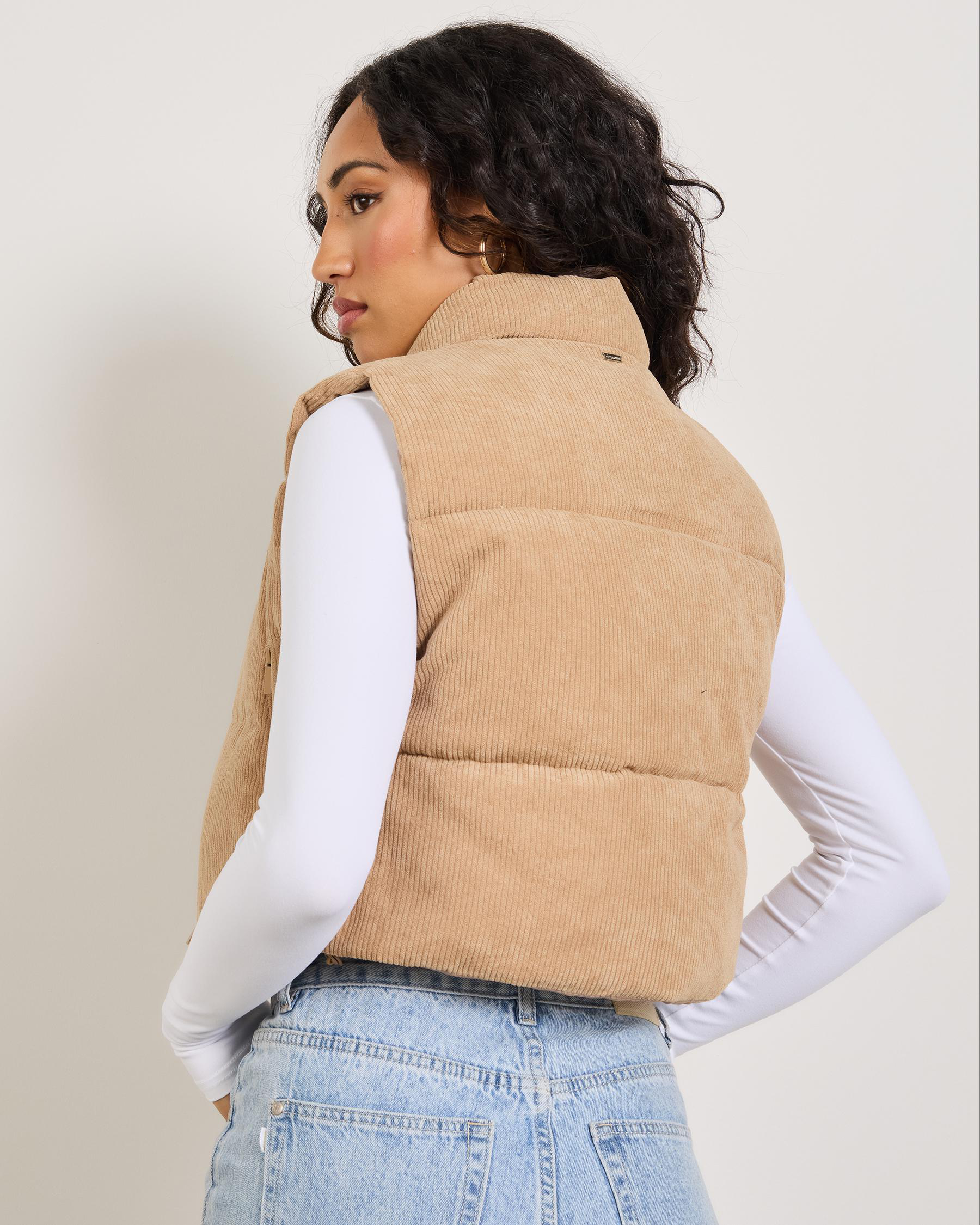 Icy Cord Puffer Vest