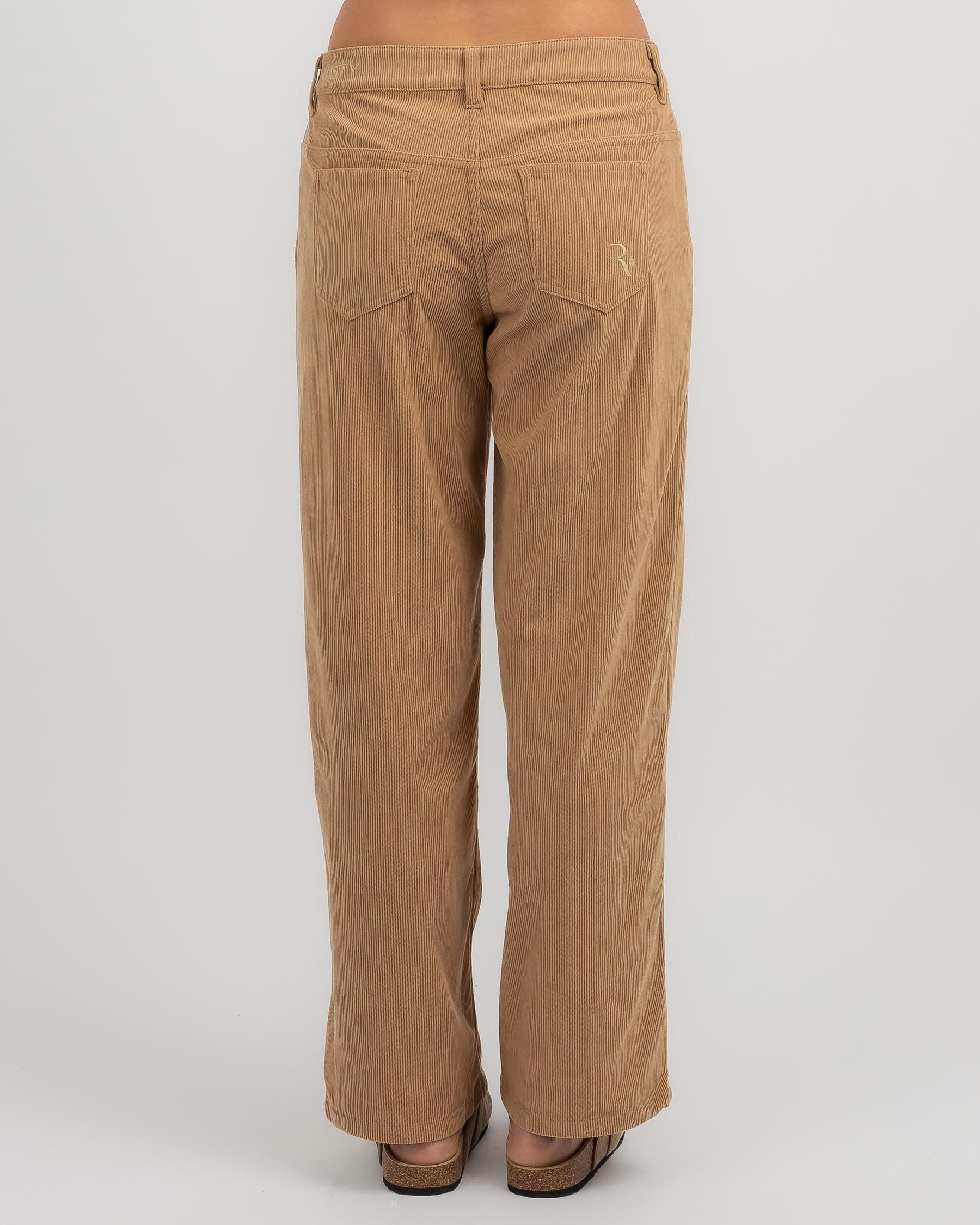The Secret Low Rise Wide Leg Cord Pants