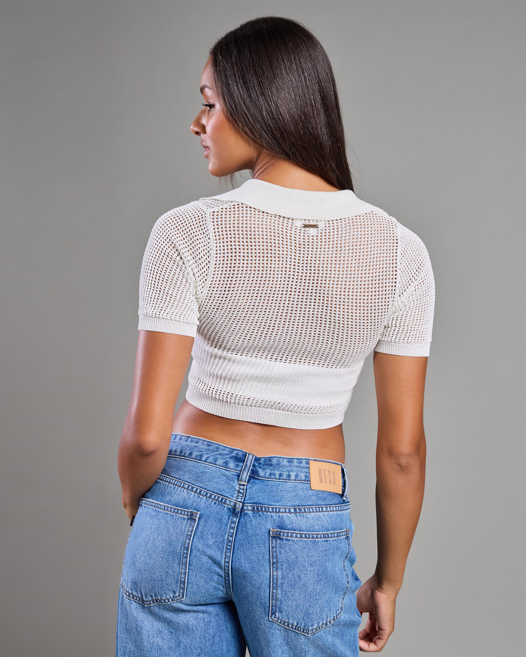 Ibiza Short Sleeve Cropped Shirt