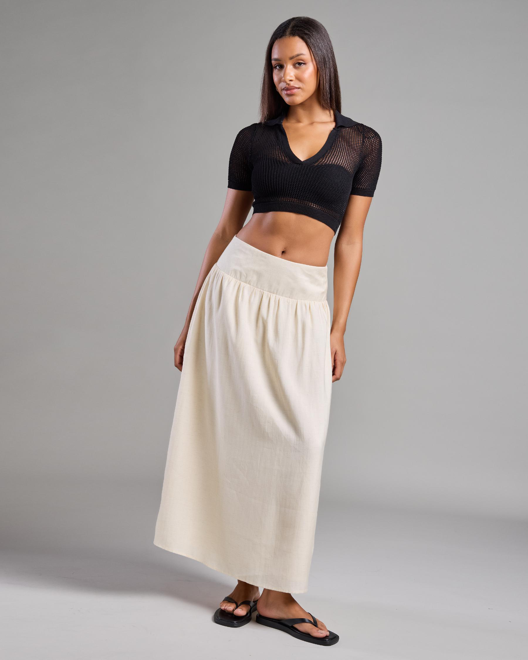 Ibiza Short Sleeve Cropped Shirt