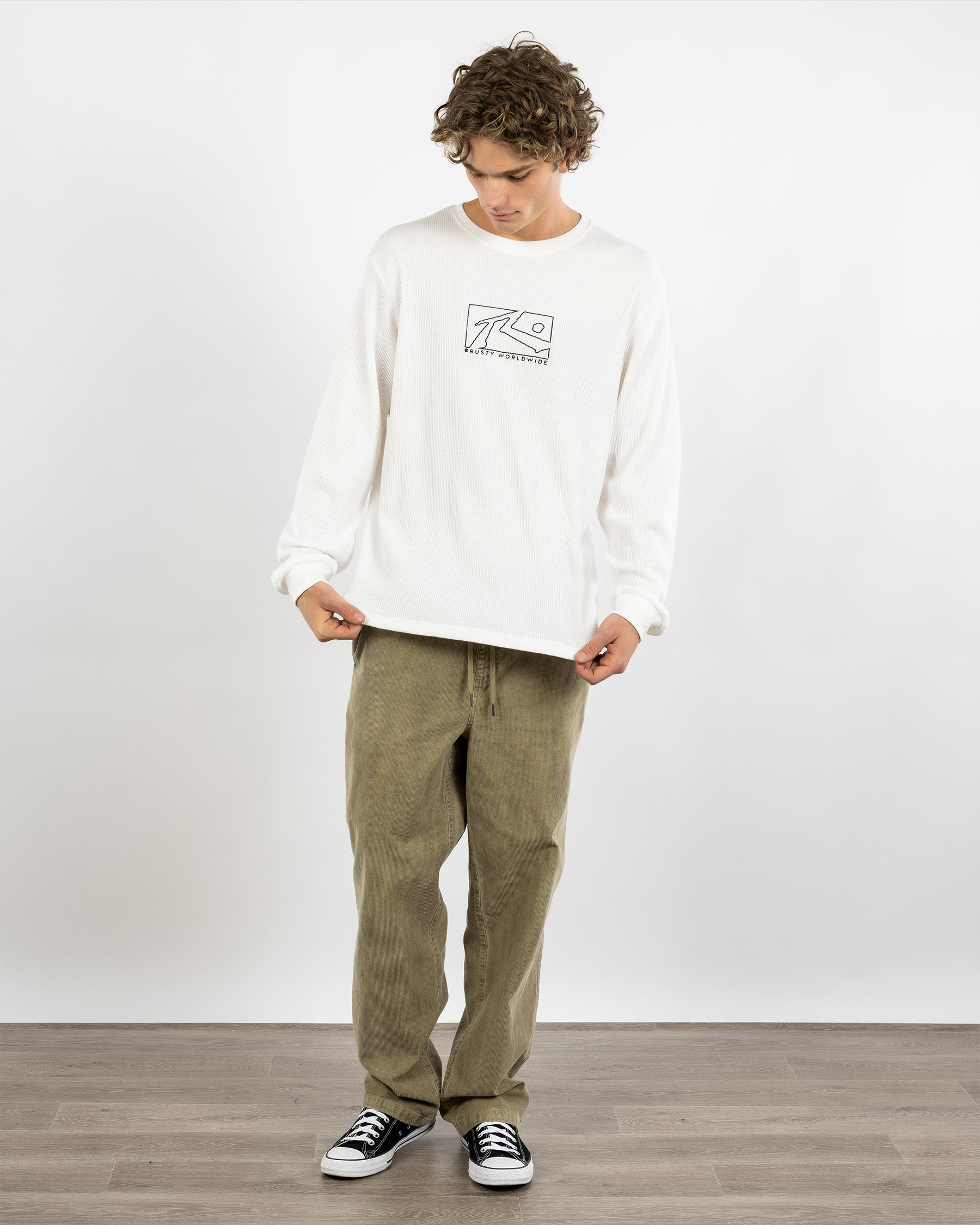 Boxed Out Waffle Long Sleeve T-Shirt