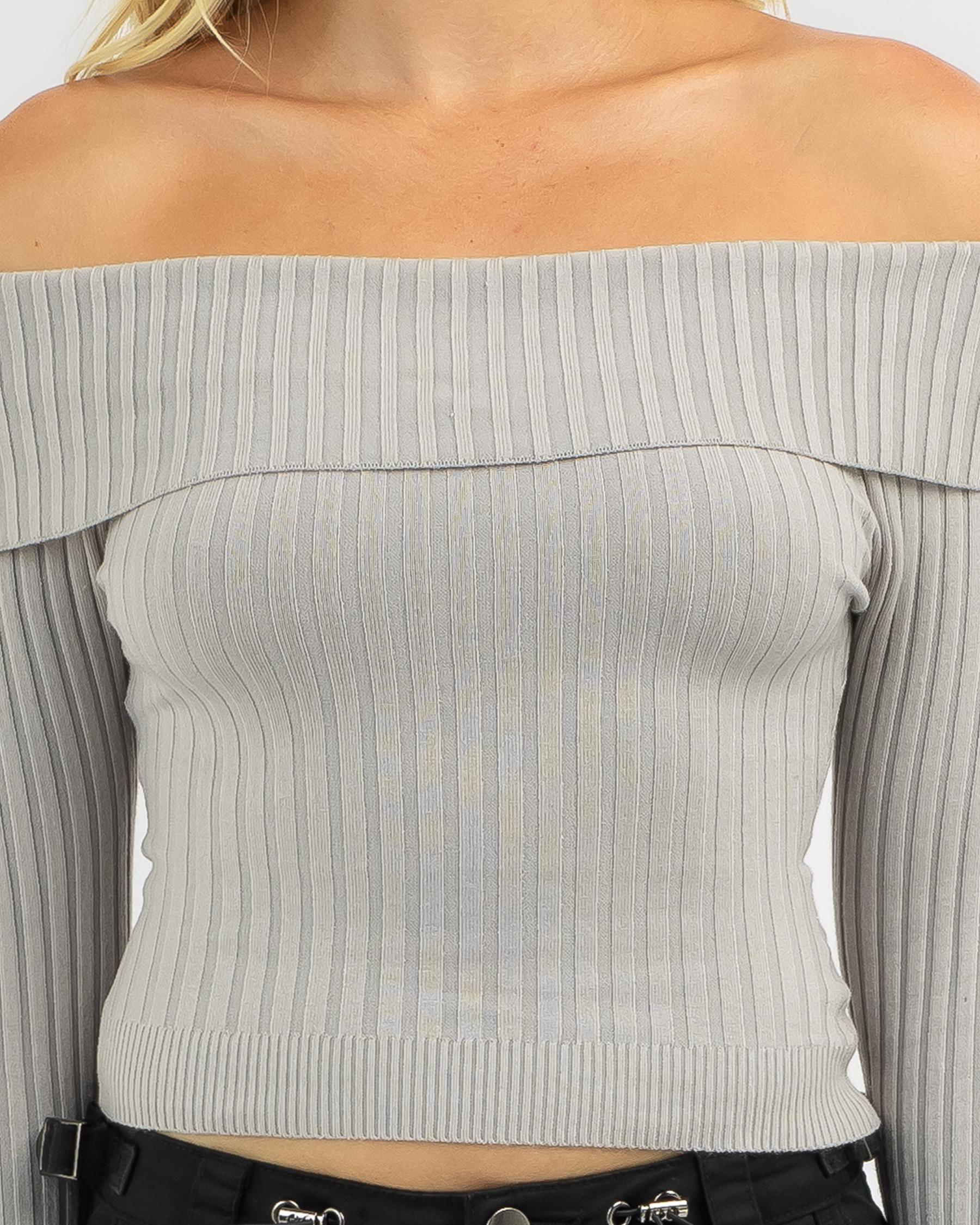 Ari Off Shoulder Knit Top