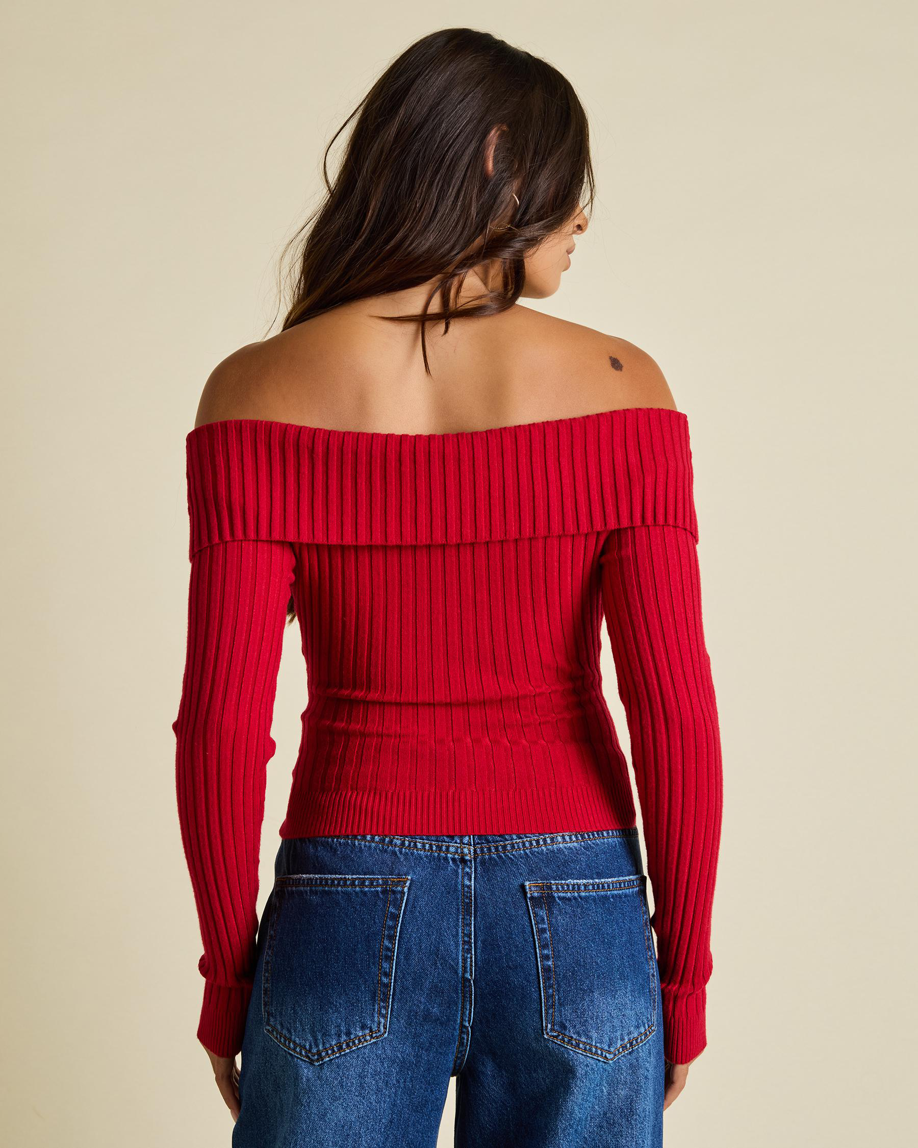 Ari Off Shoulder Knit Top