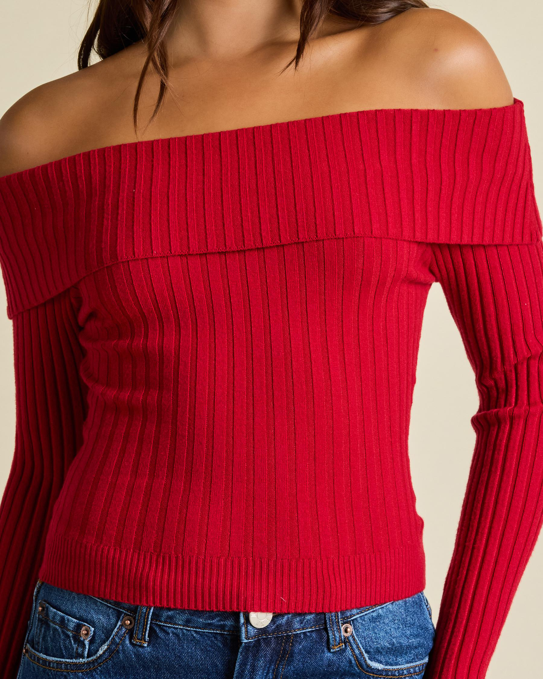 Ari Off Shoulder Knit Top