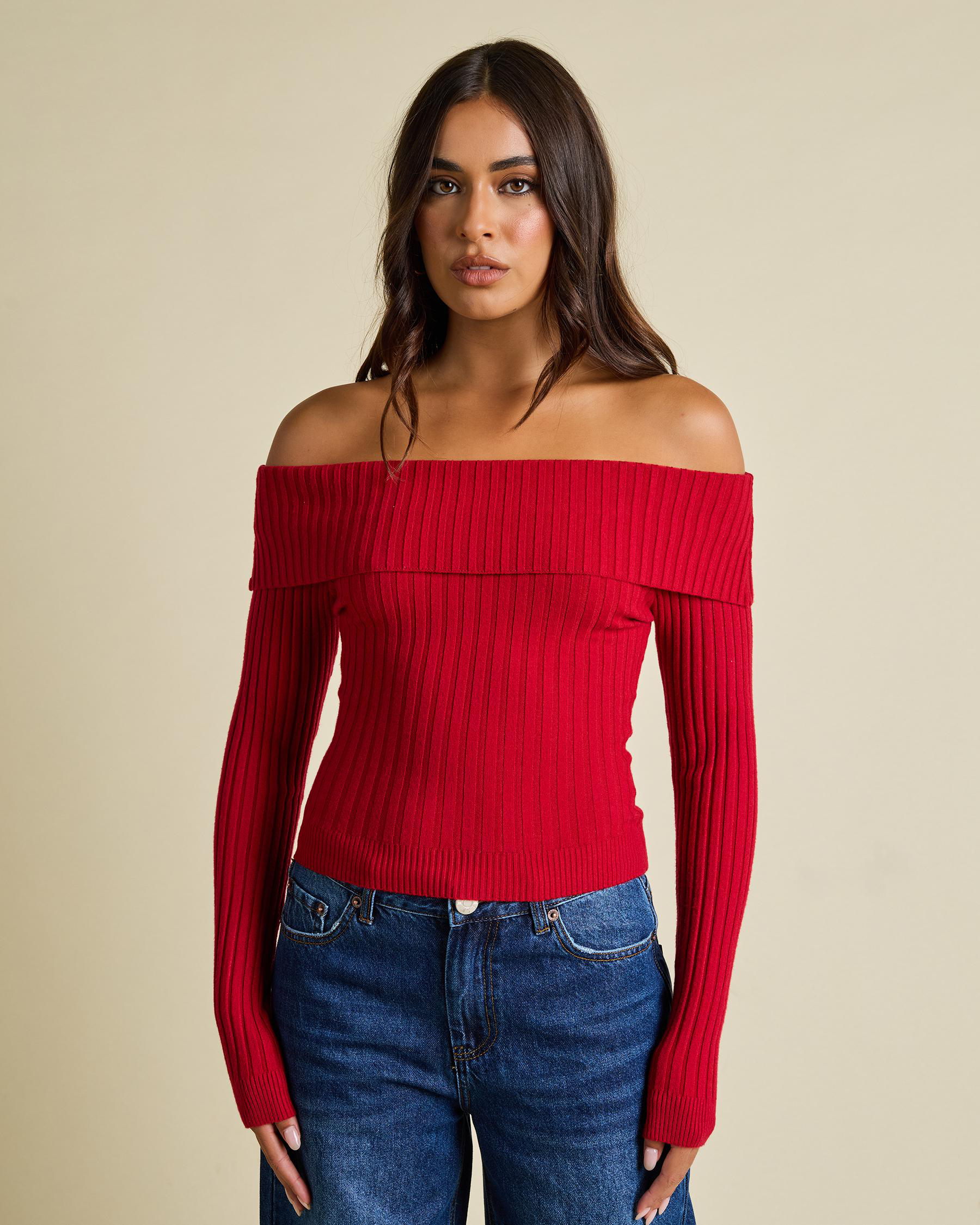 Ari Off Shoulder Knit Top