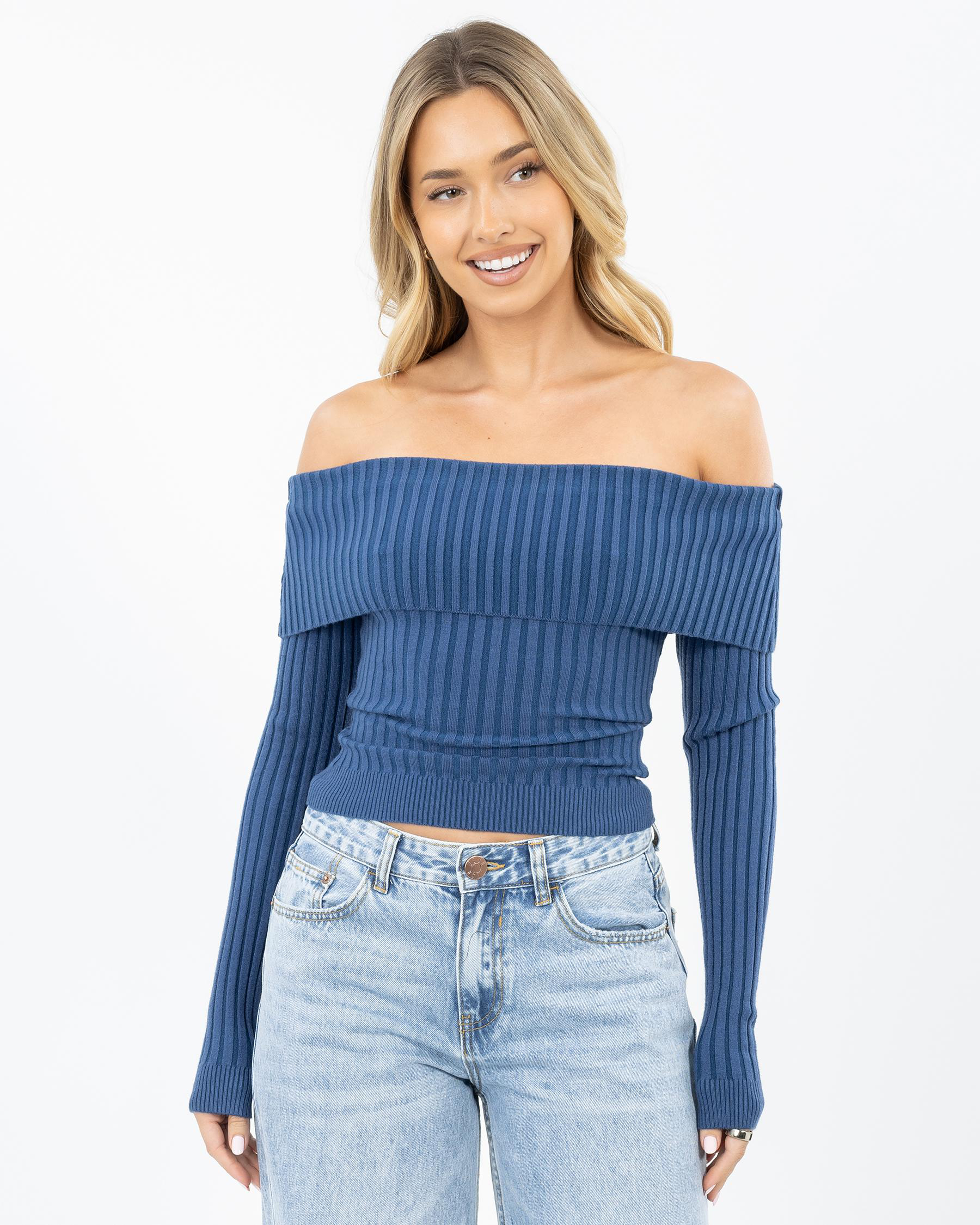 Ari Off Shoulder Knit Top