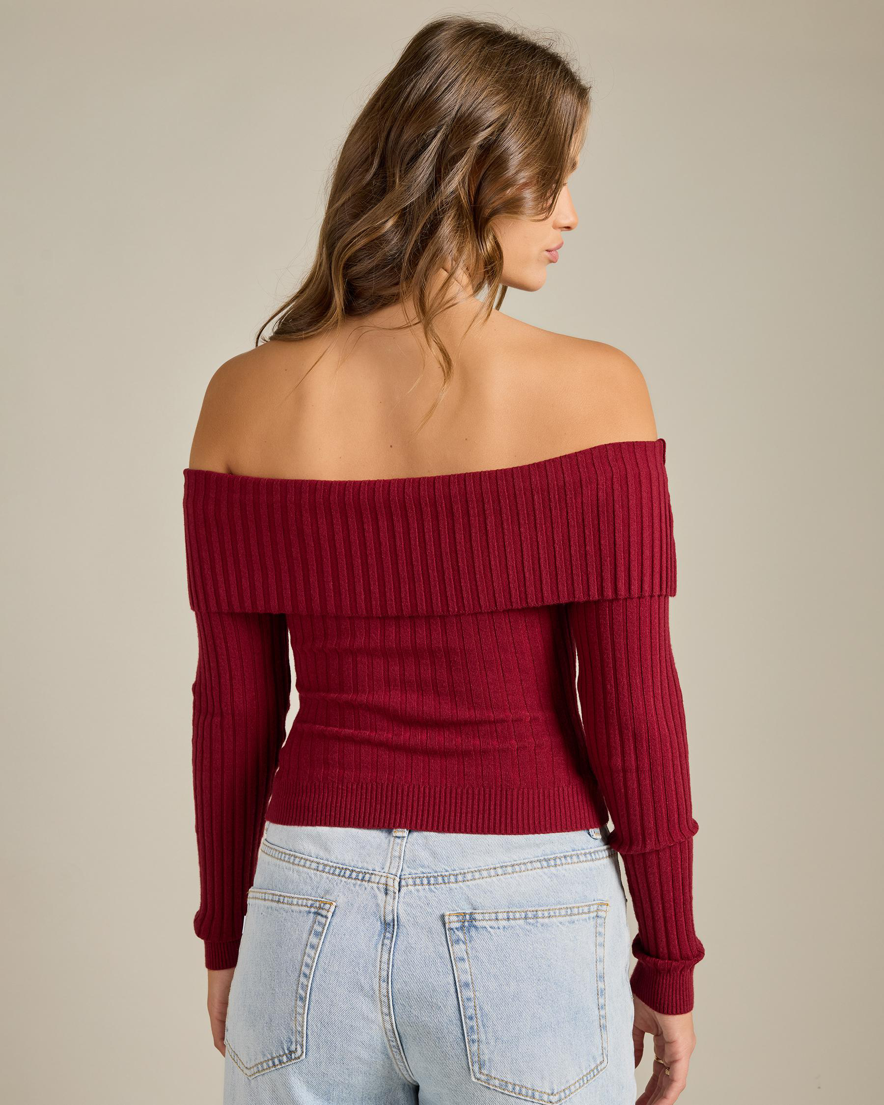 Ari Off Shoulder Knit Top