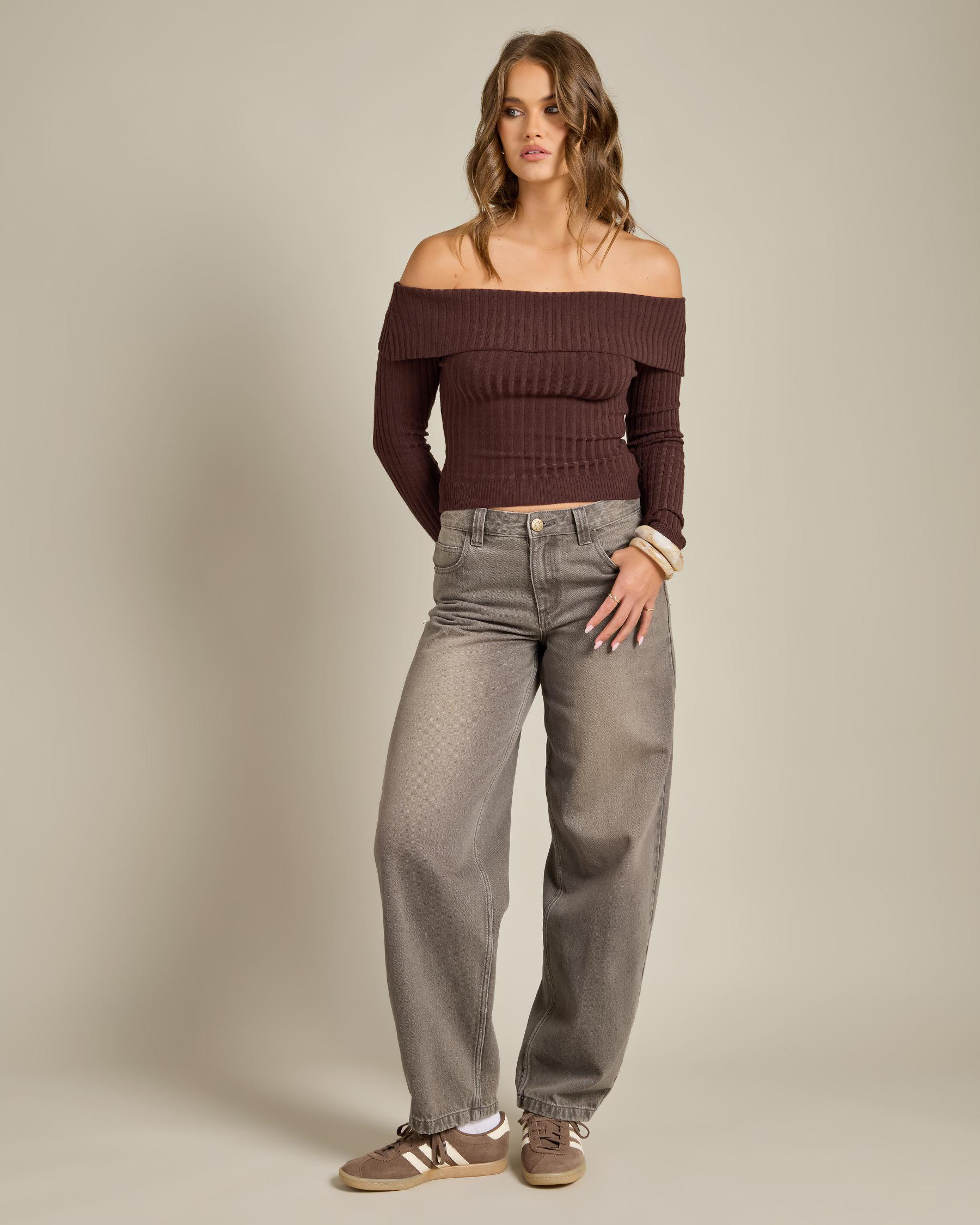 Ari Off Shoulder Knit Top