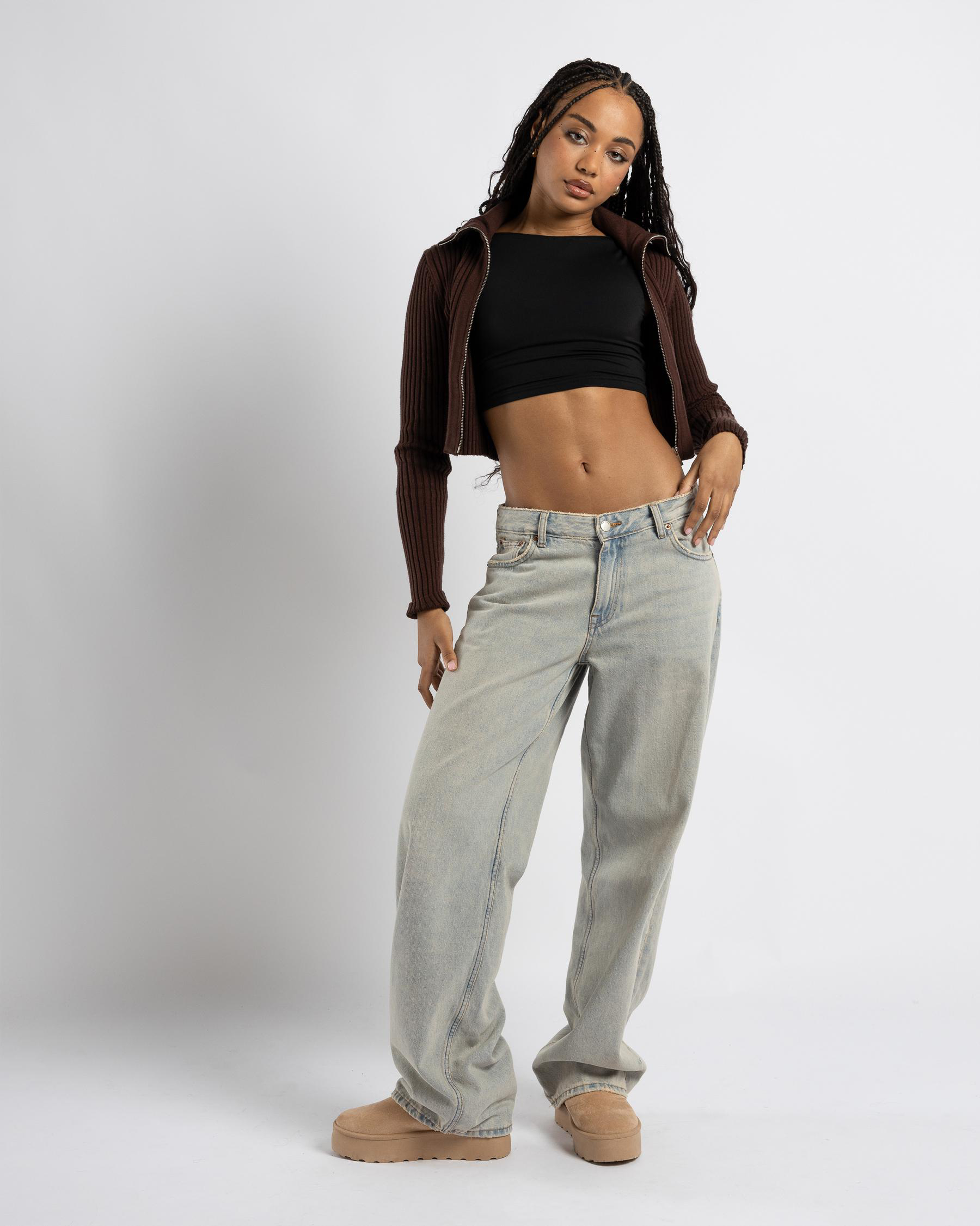 Regina Collared Zip Knit Jumper