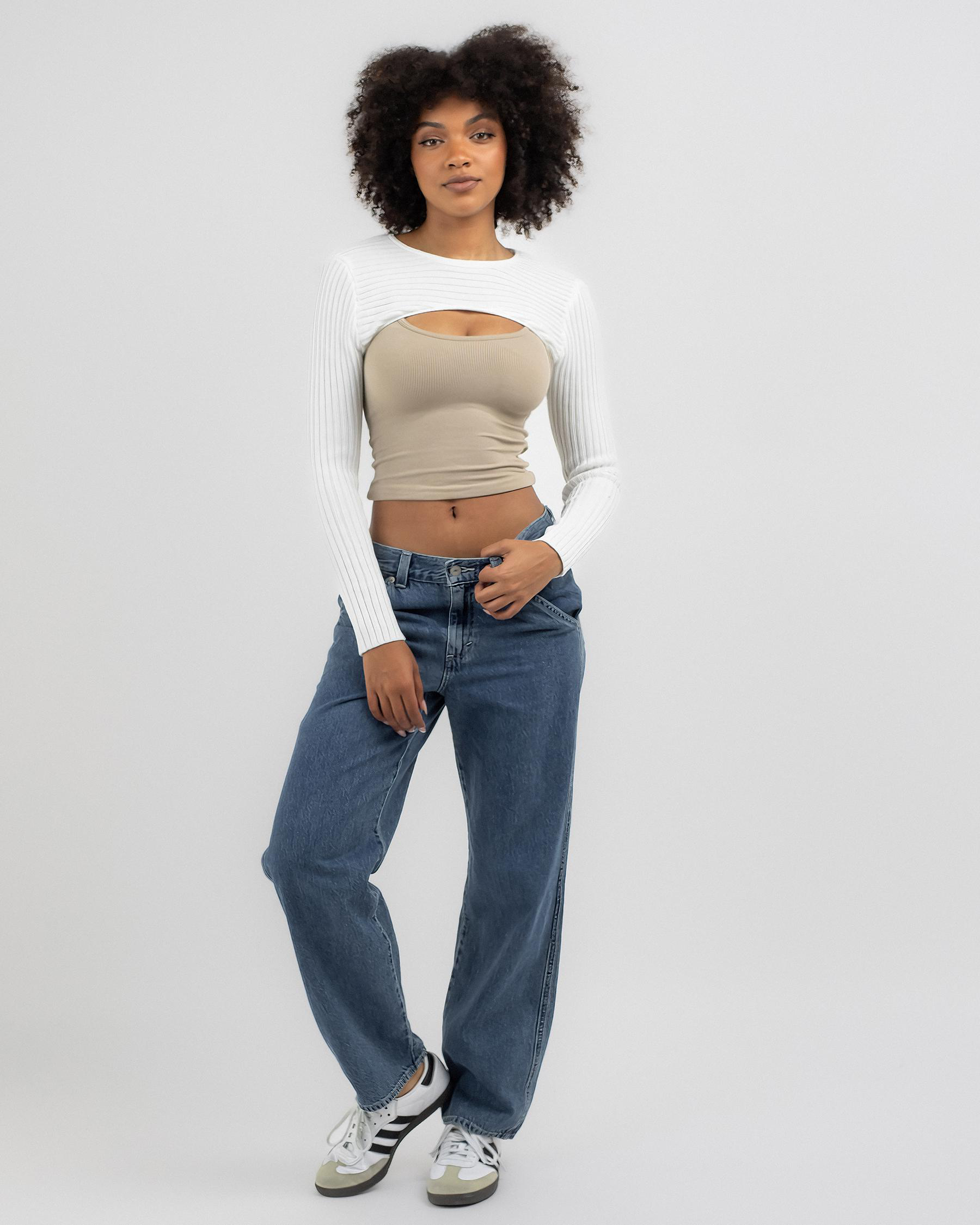 Bloom Crew Neck Knit Shrug