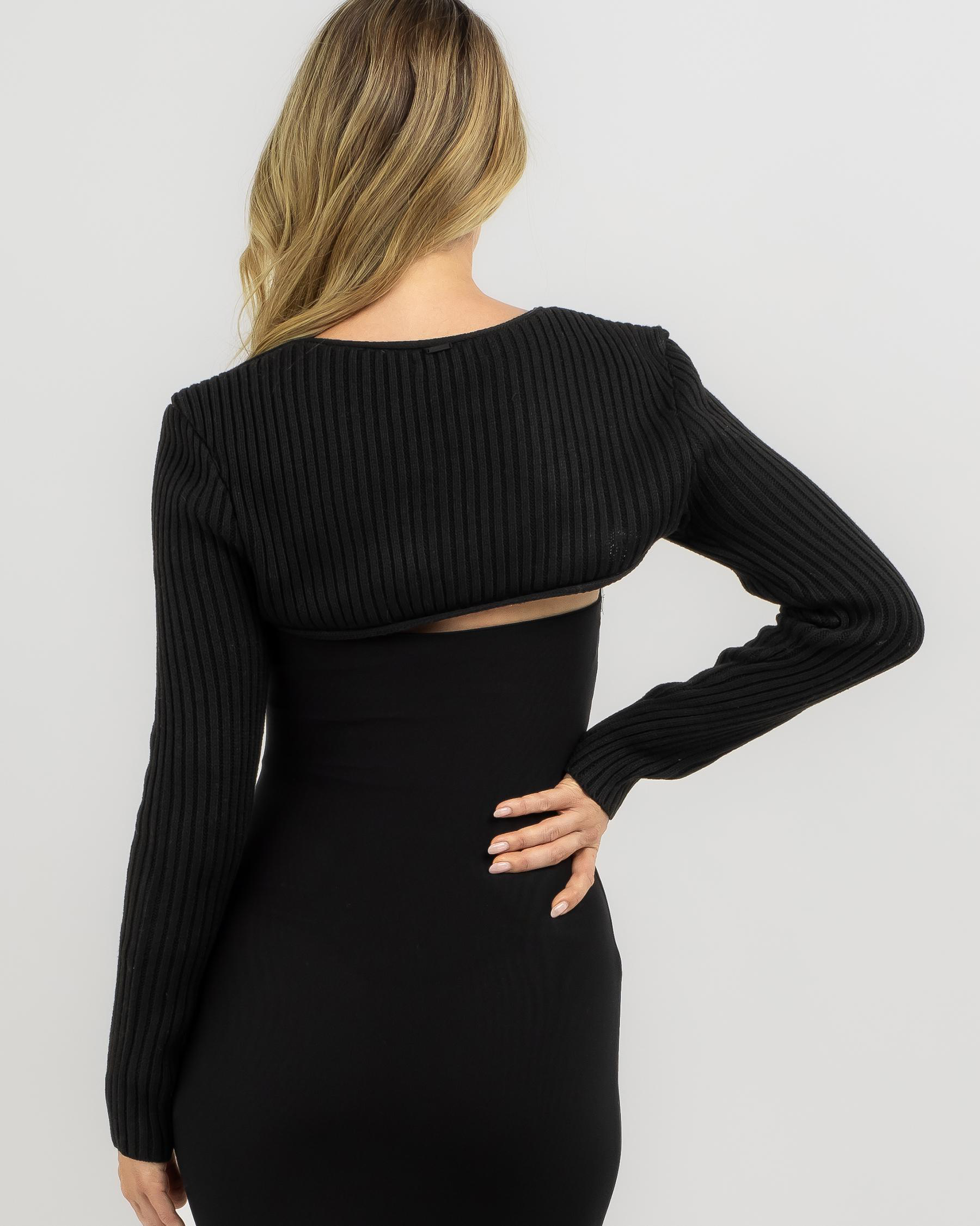 Bloom Crew Neck Knit Shrug