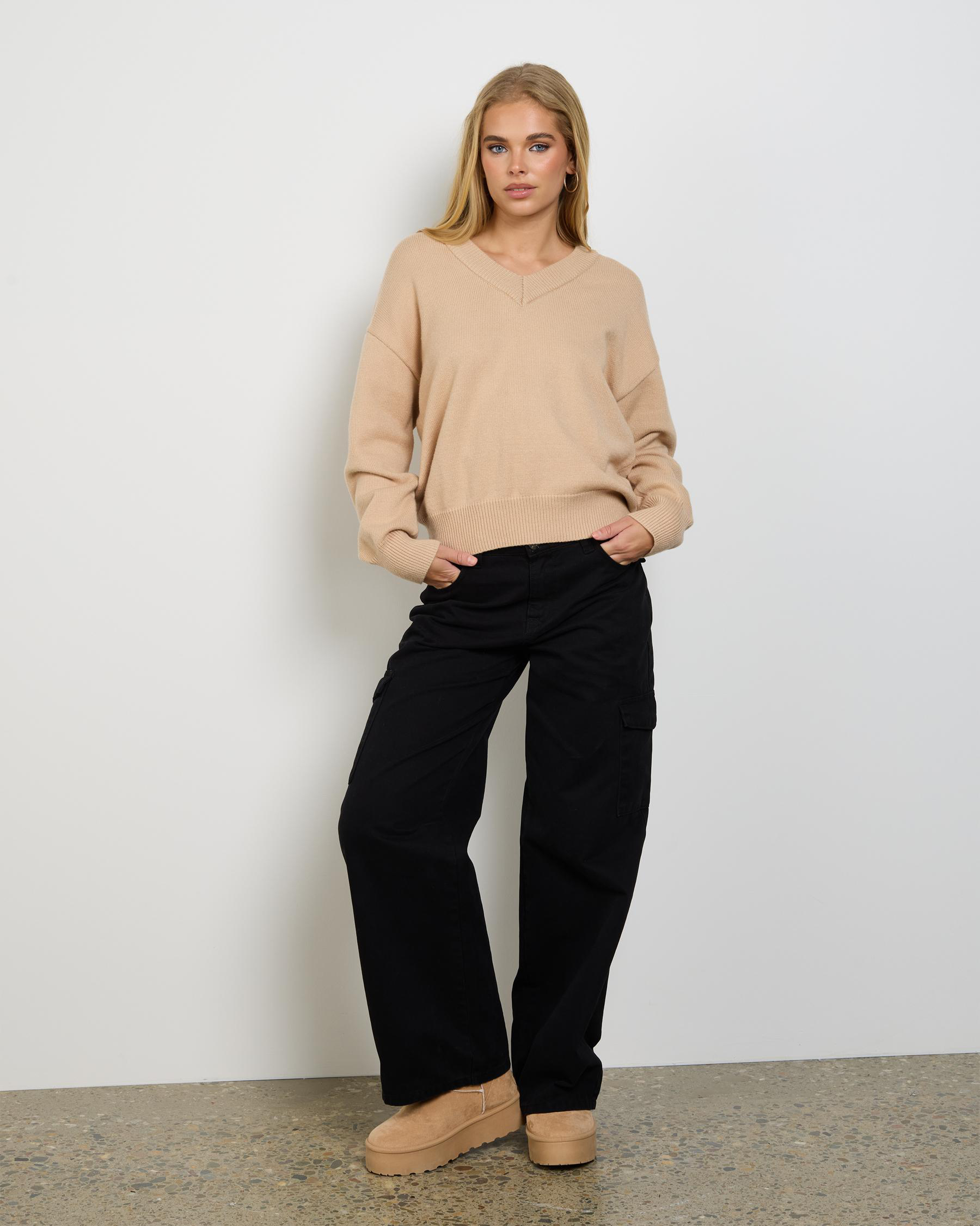 Hopkins V Neck Knit Jumper