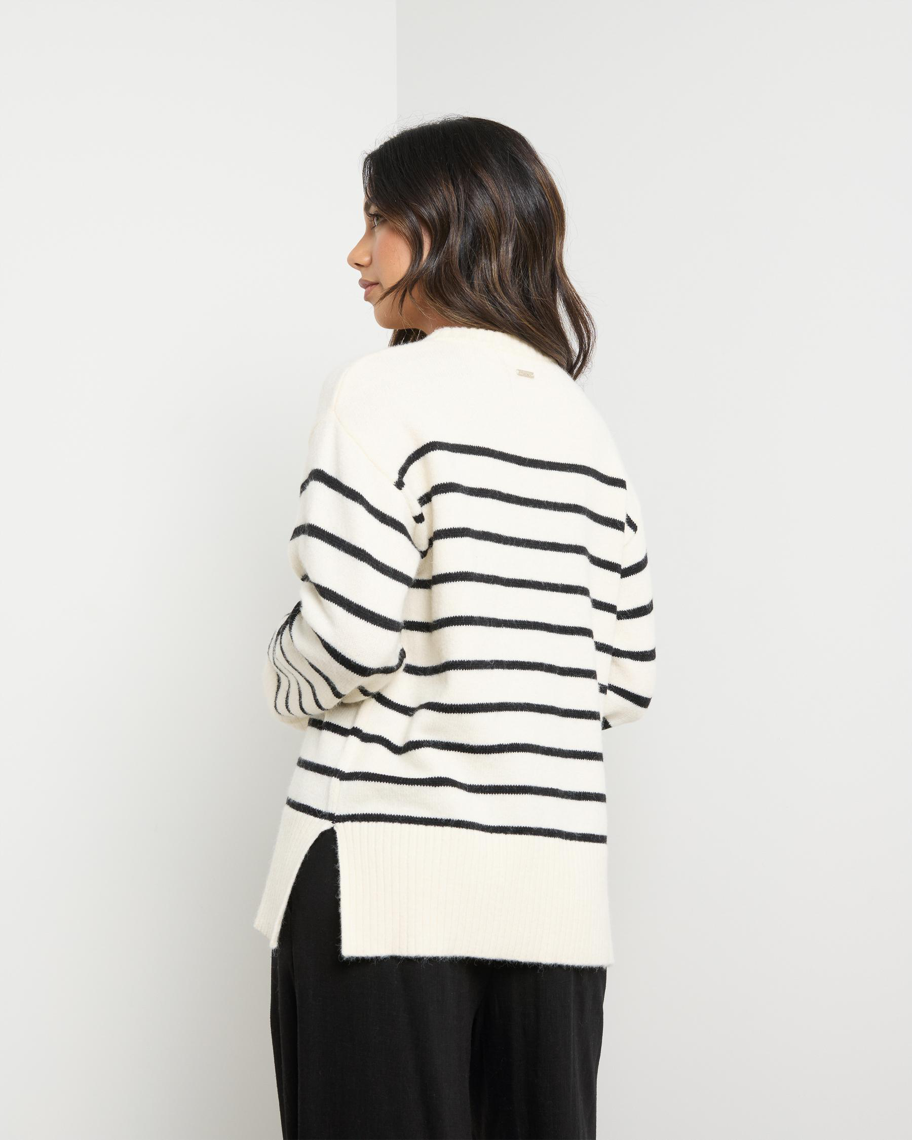 Olivia Stripe Crew Neck Knit Jumper