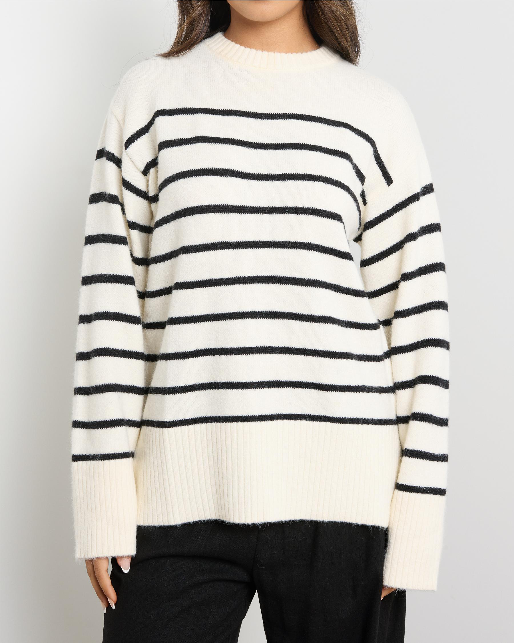 Olivia Stripe Crew Neck Knit Jumper