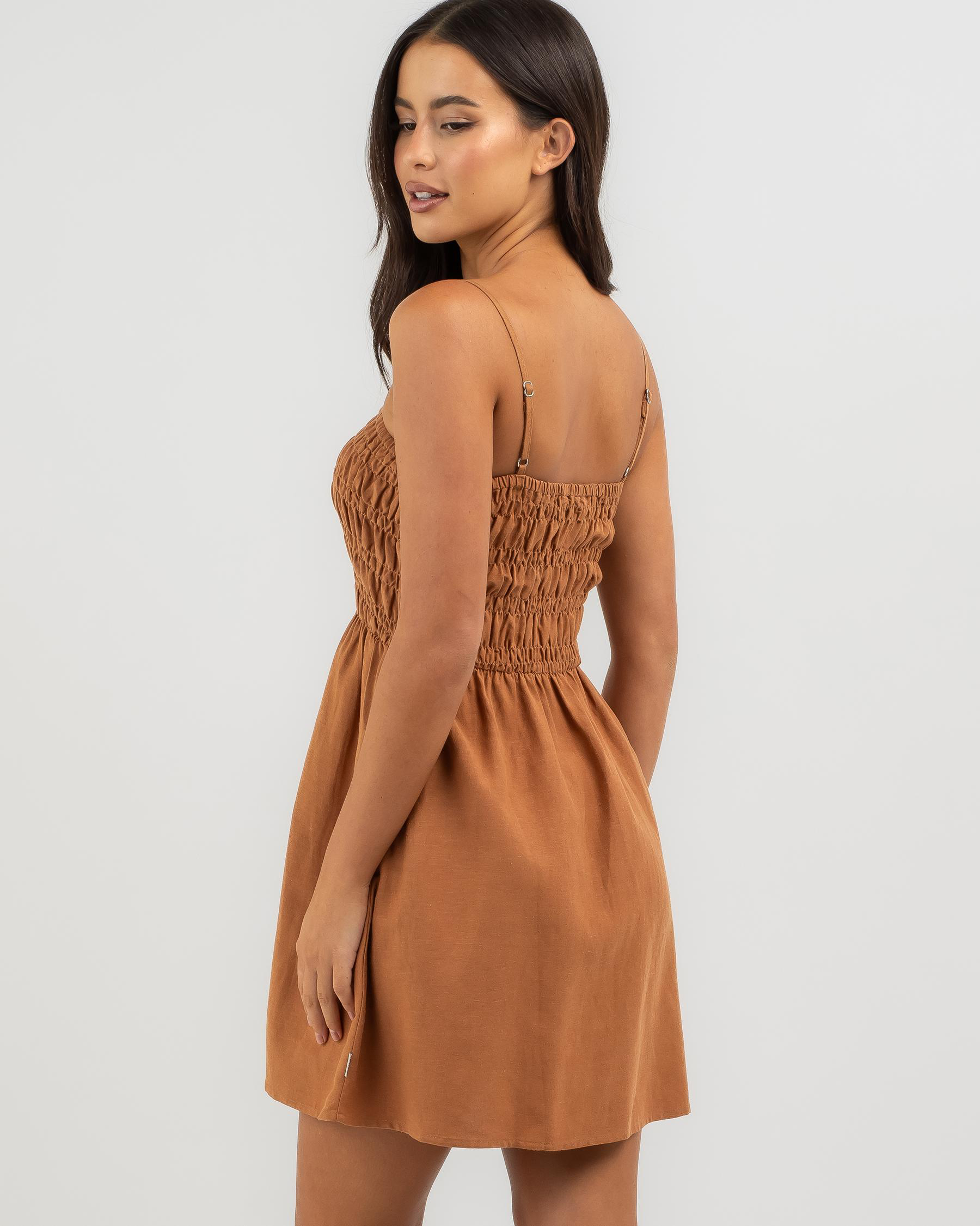 Classic Shirred Mini Dress