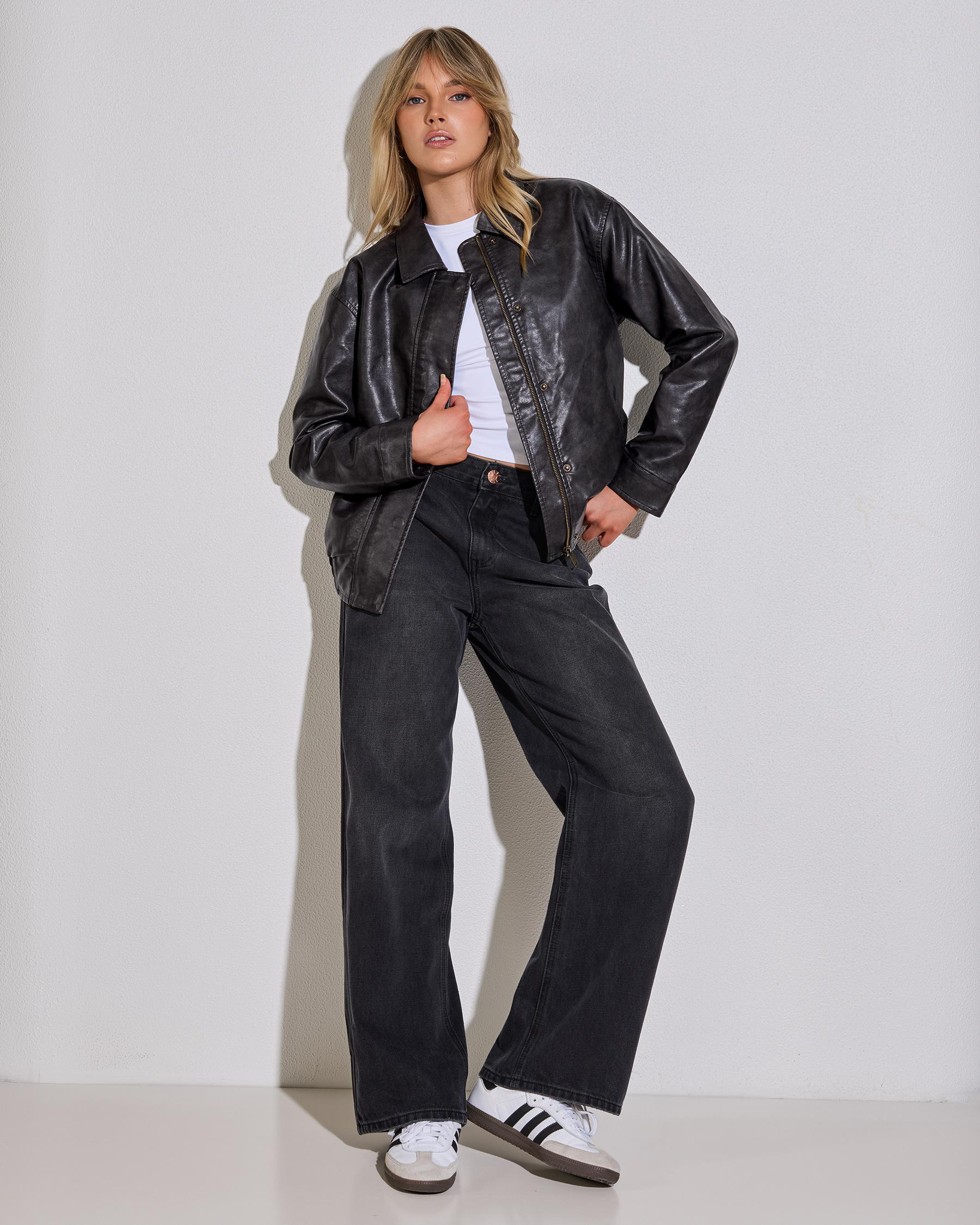 Harley Faux Leather Jacket