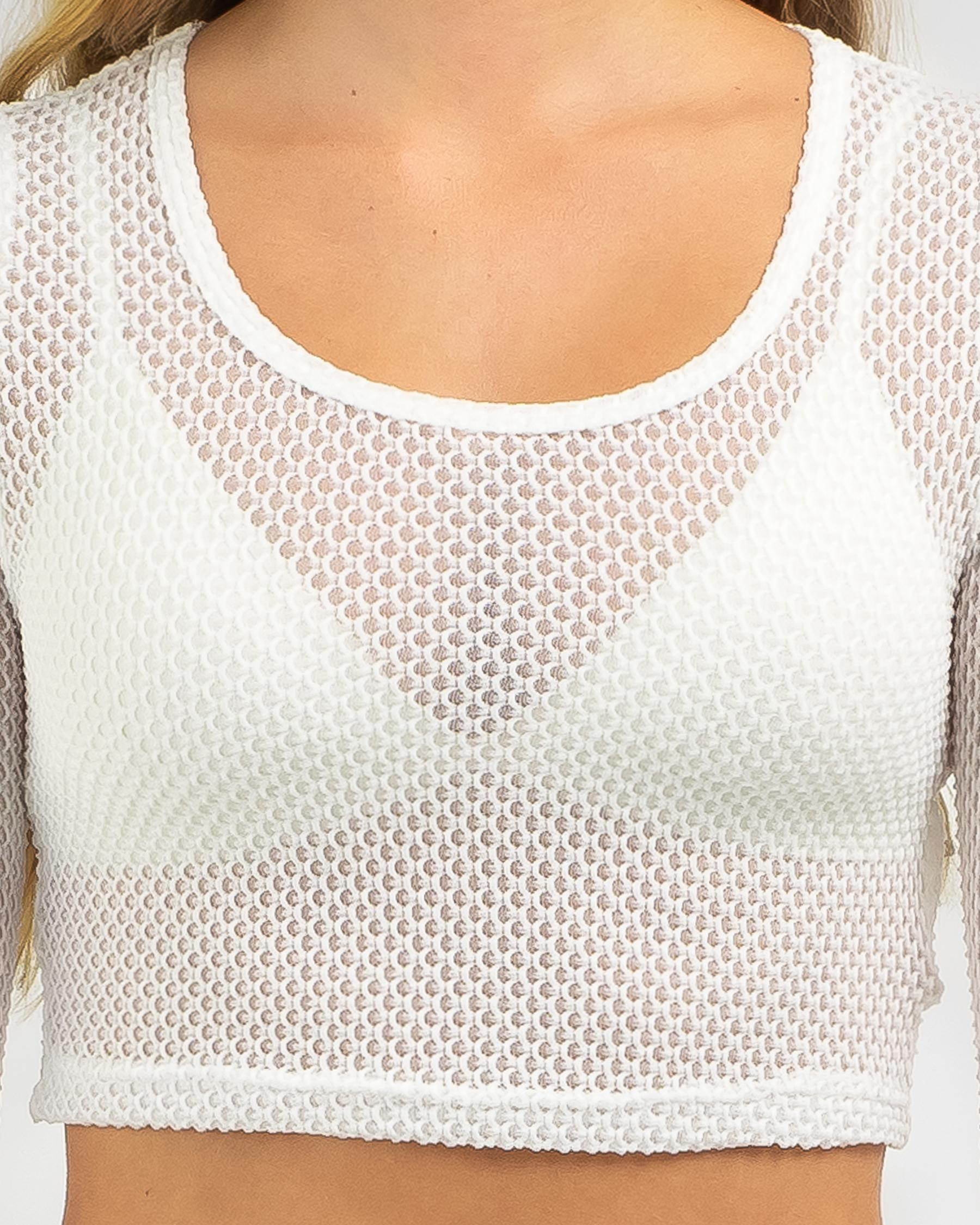 Jain Scoop Neck Long Sleeve Top