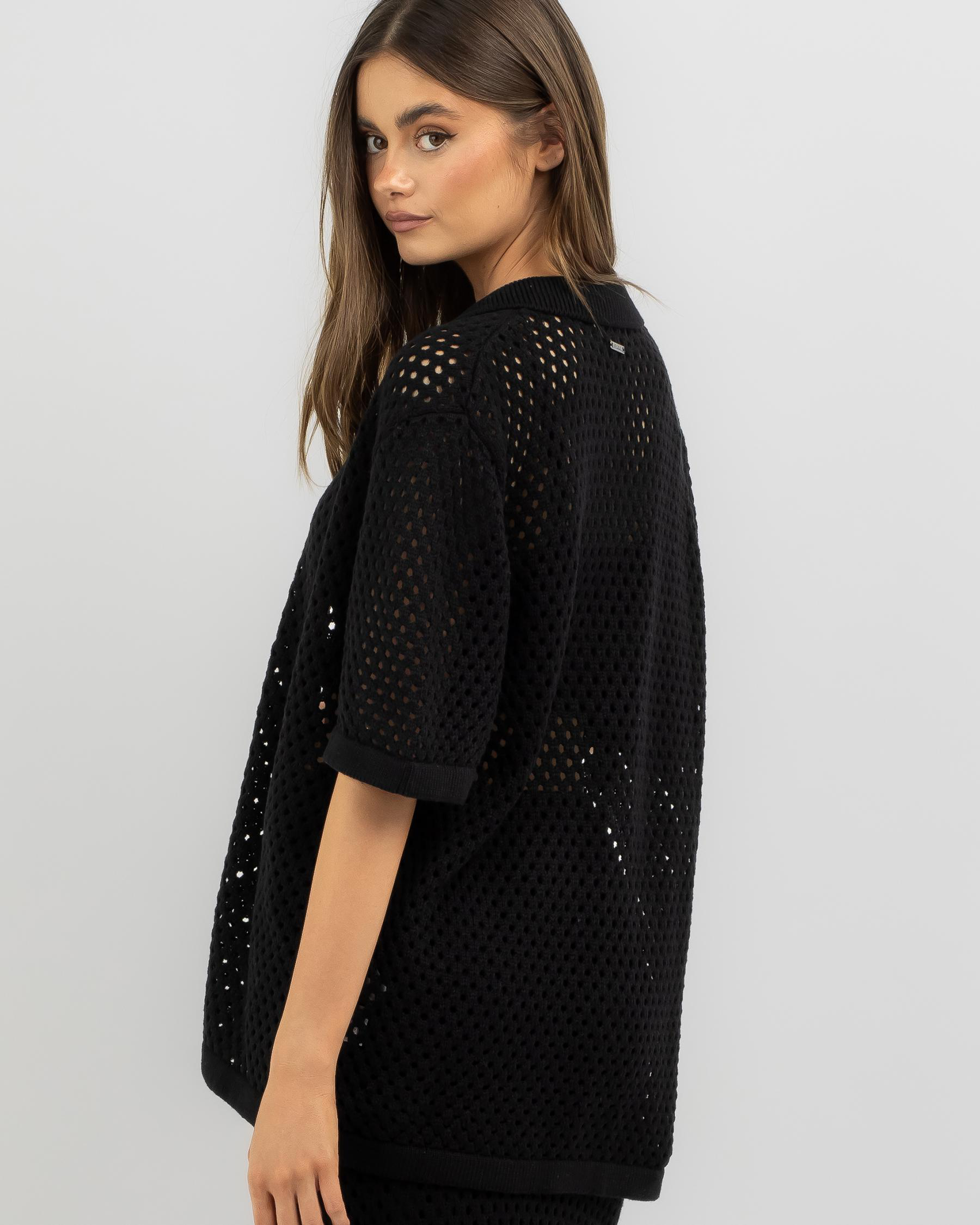 Taylah Crochet Short Sleeve Shirt