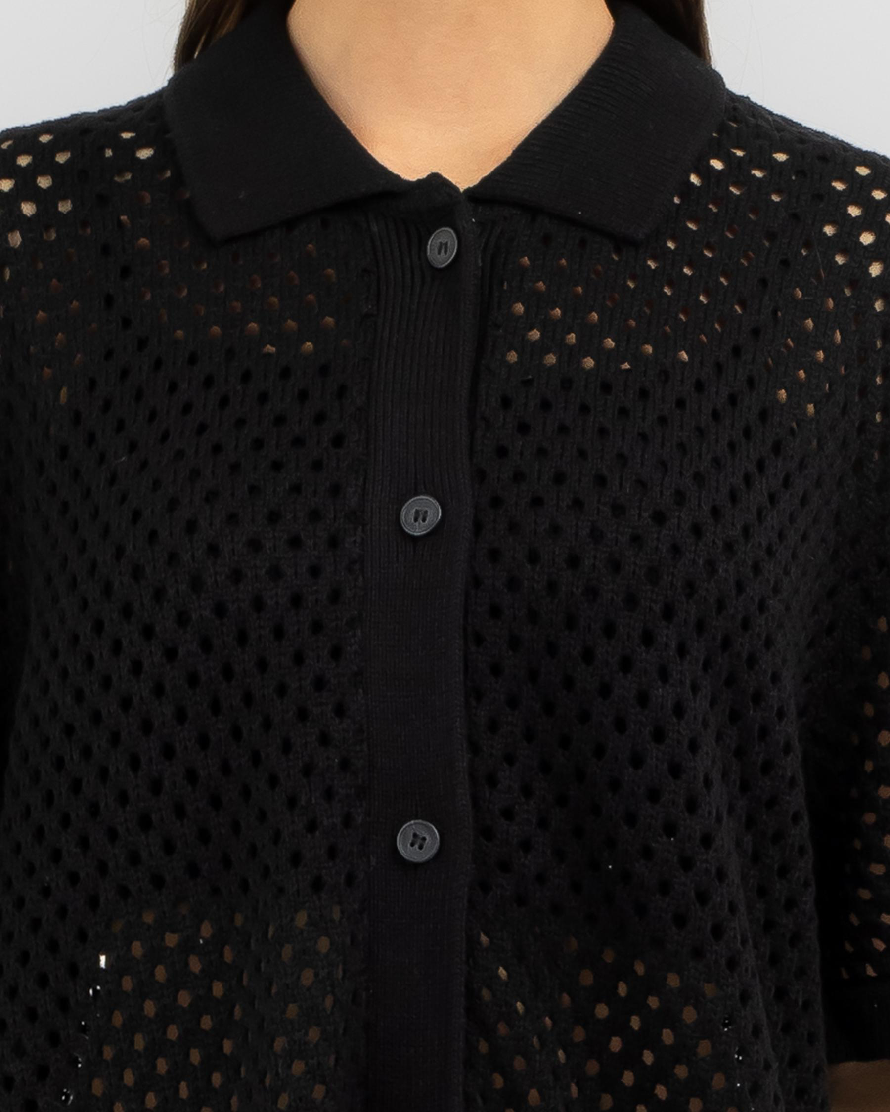 Taylah Crochet Short Sleeve Shirt