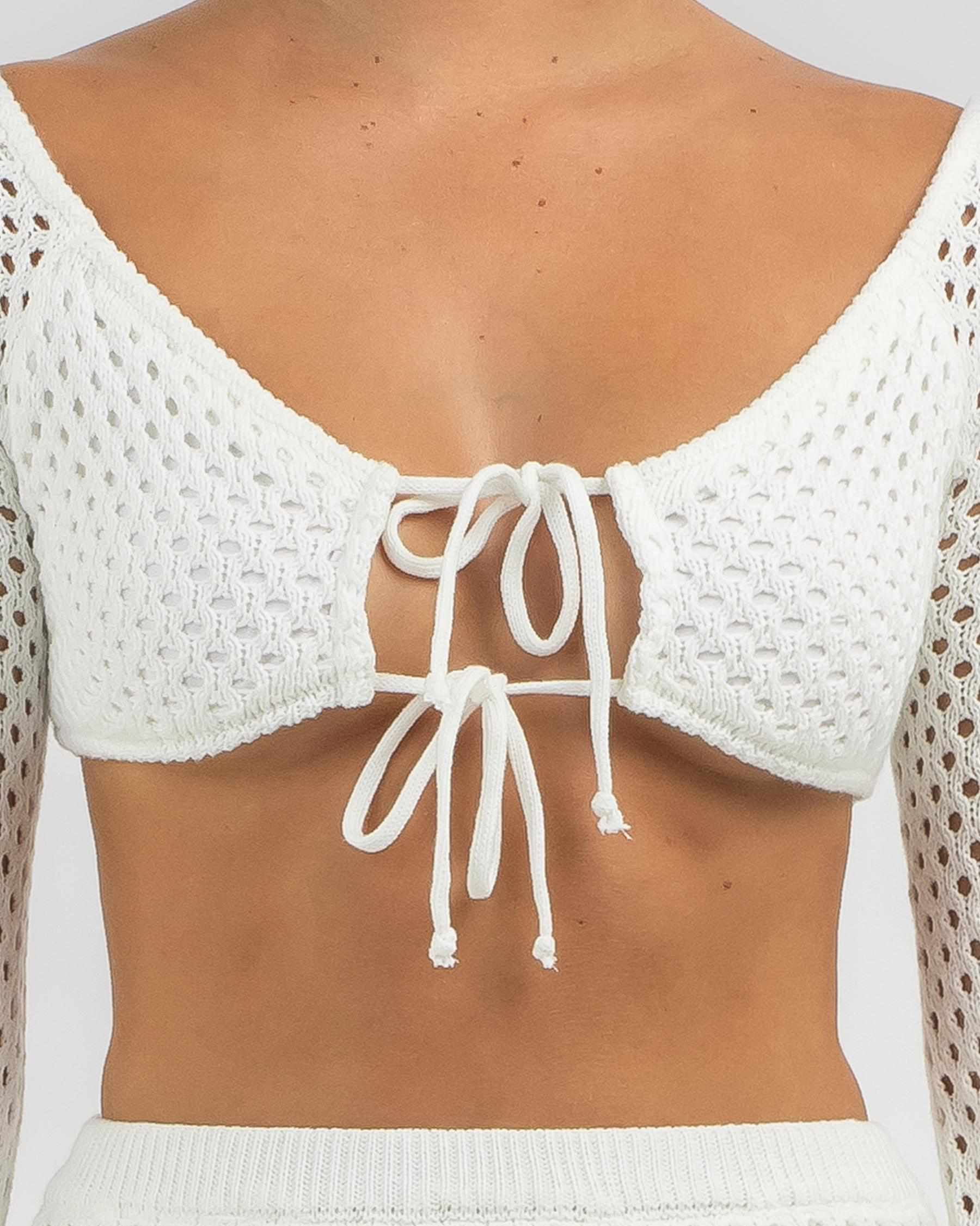 Taylah Crochet Long Sleeve Top