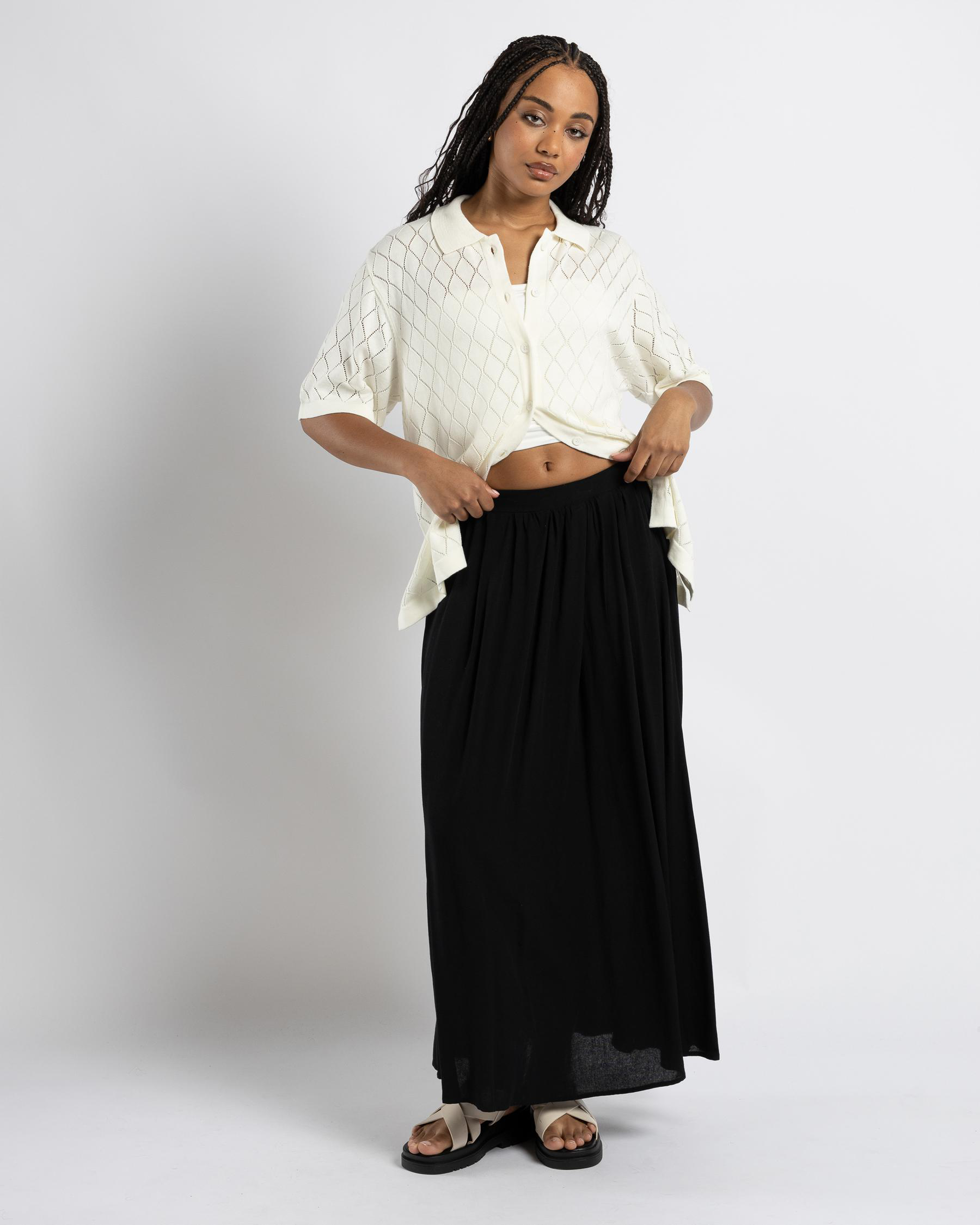 Bondi Crochet Short Sleeve Shirt