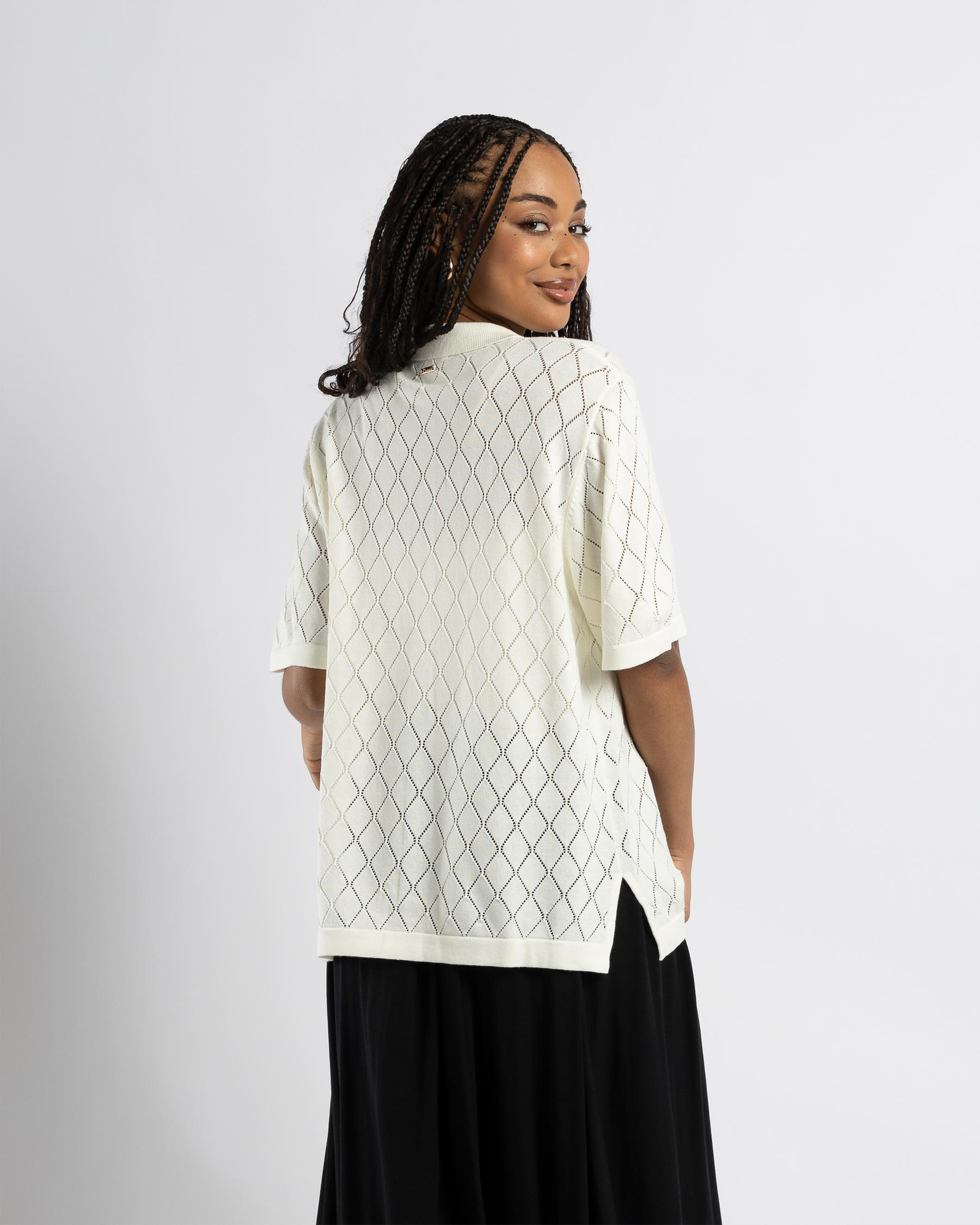Bondi Crochet Short Sleeve Shirt